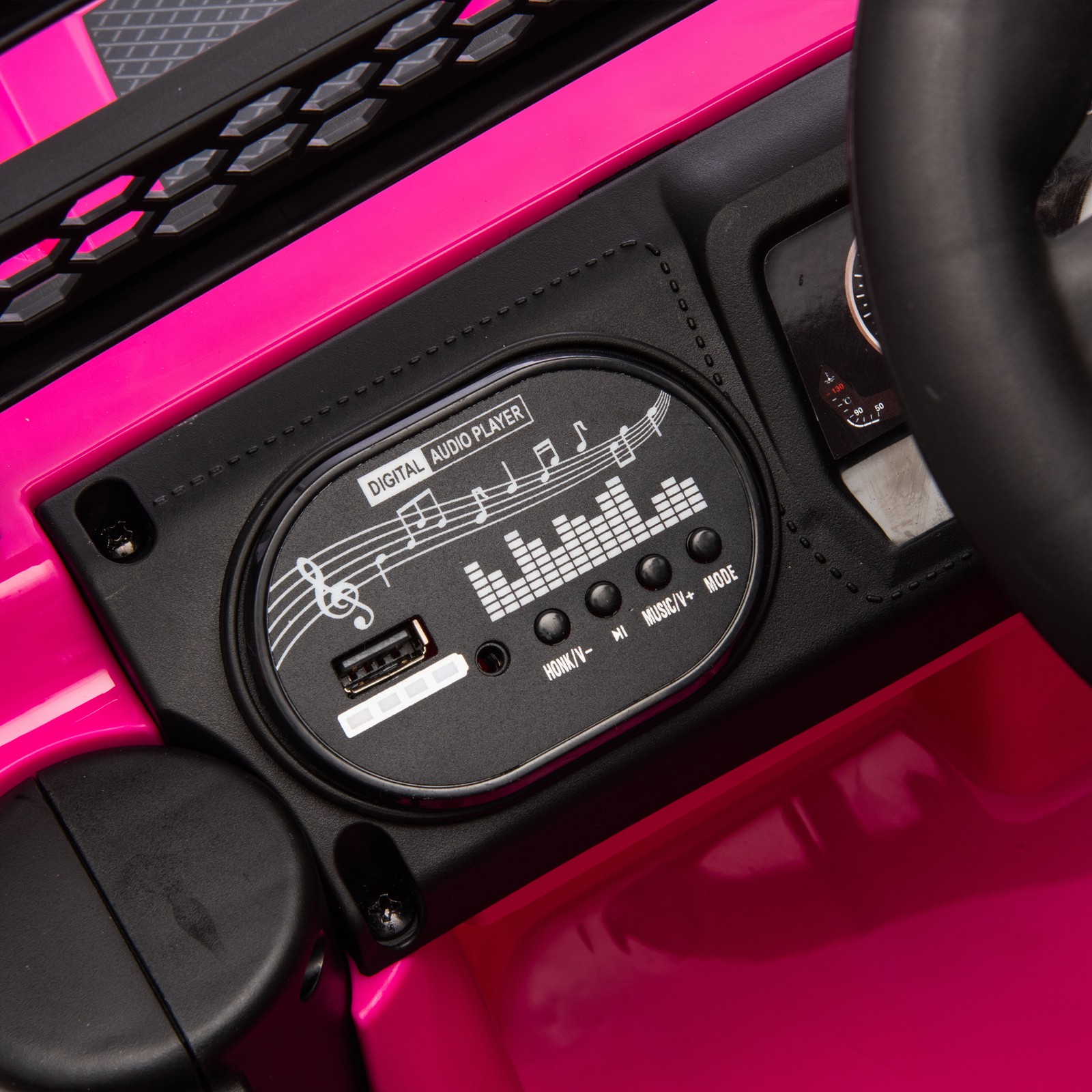 12V Kids Ride On Electric Truck Car Early education function kids aged 1-4 Pink