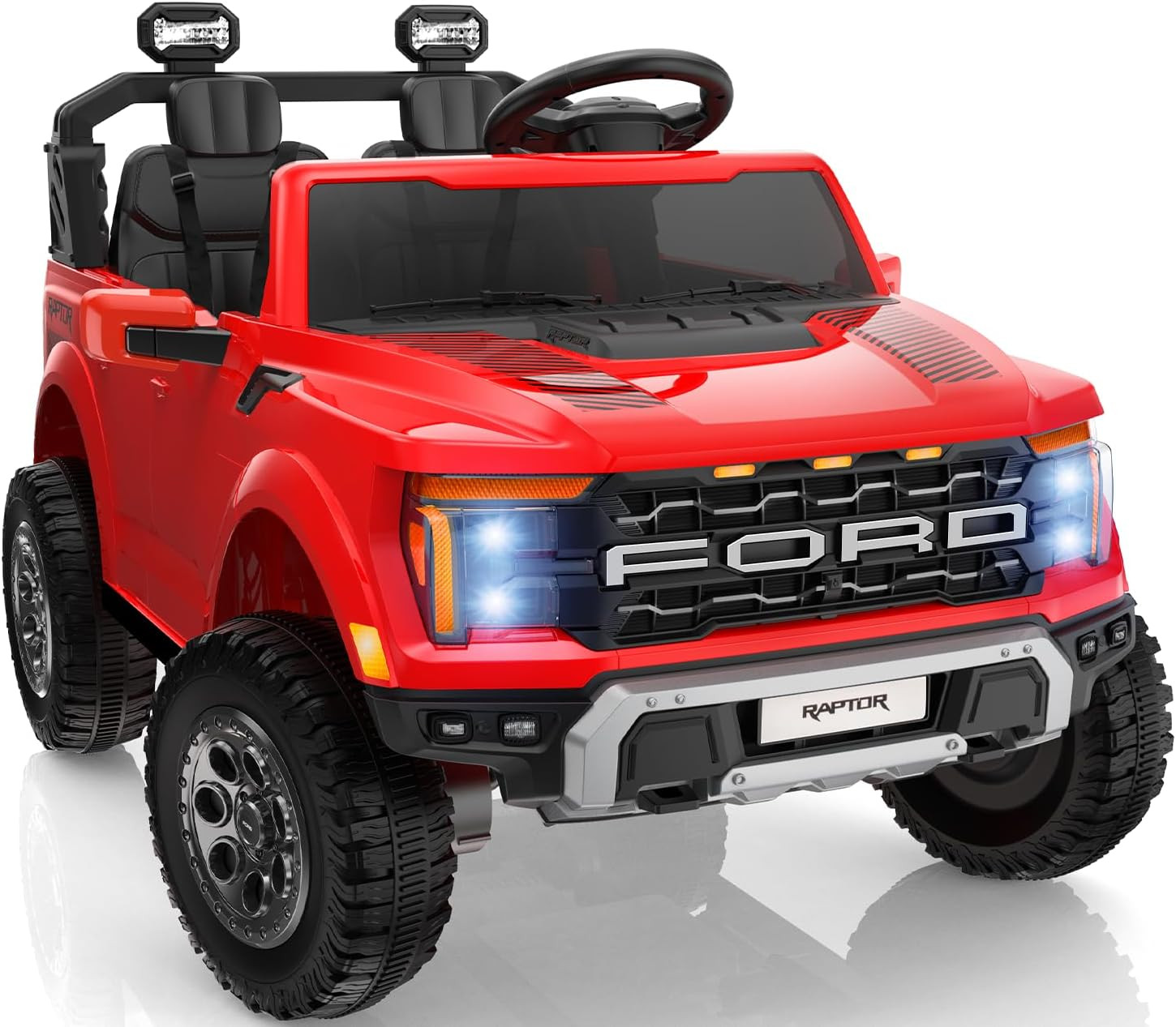 24V 2 Seater Ride On Truck Kids Electric Remote Control Ford F-150 Raptor w/ LED