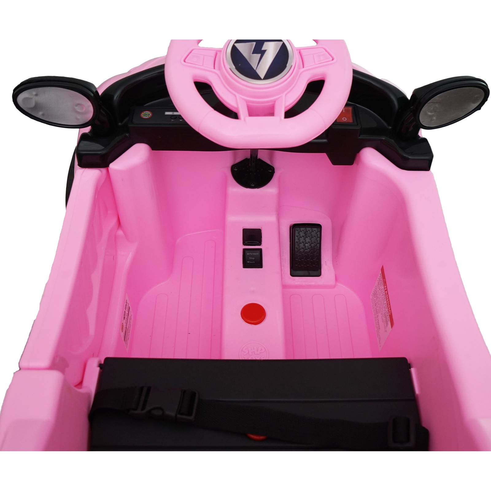 12V Kids Ride On Car Wheel LED USB & Bluetooth Suitable for Kids Aged 2-4 Pink
