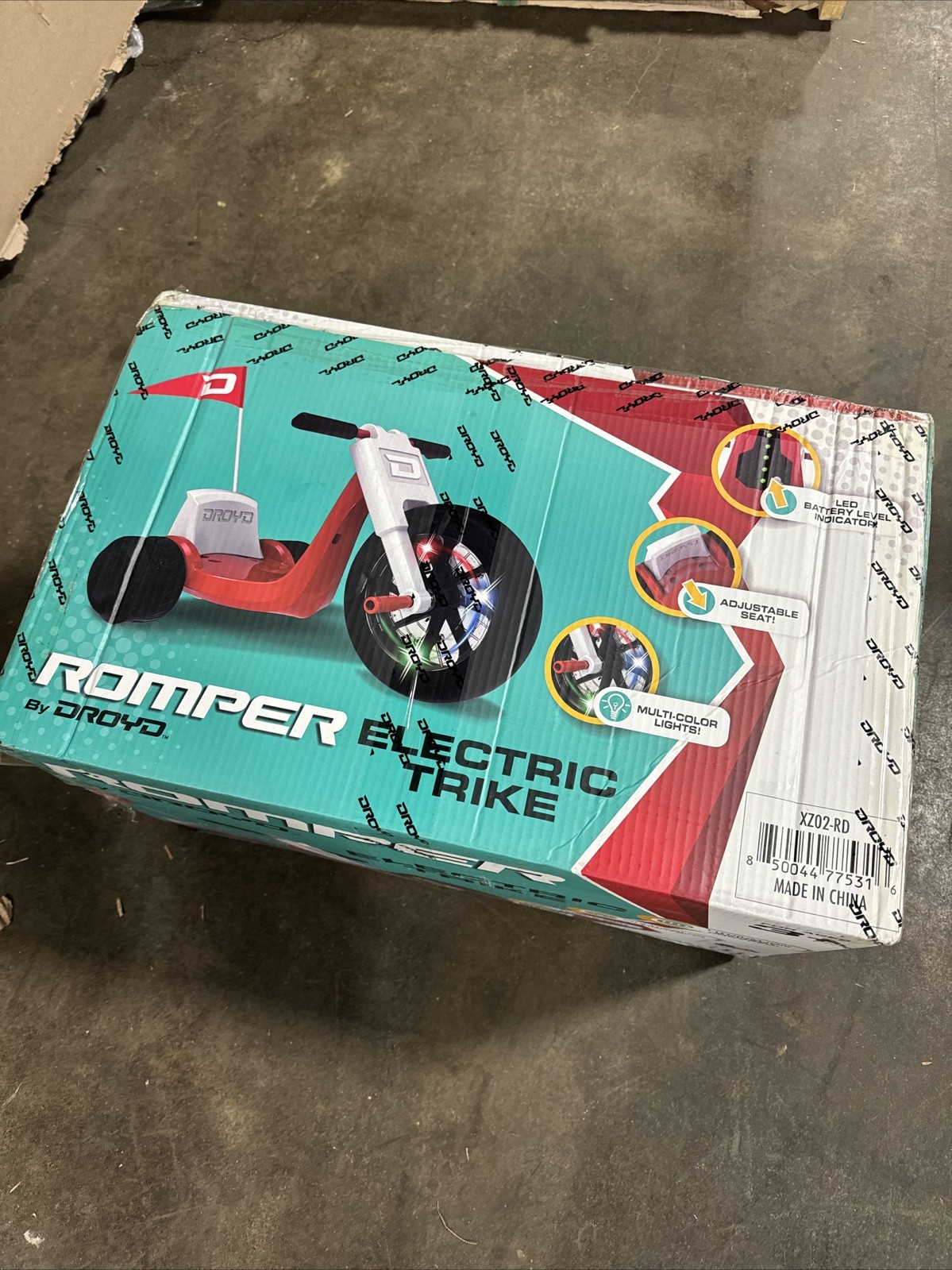 Droyd Romper Electric Trike Powered Ride-On – Red