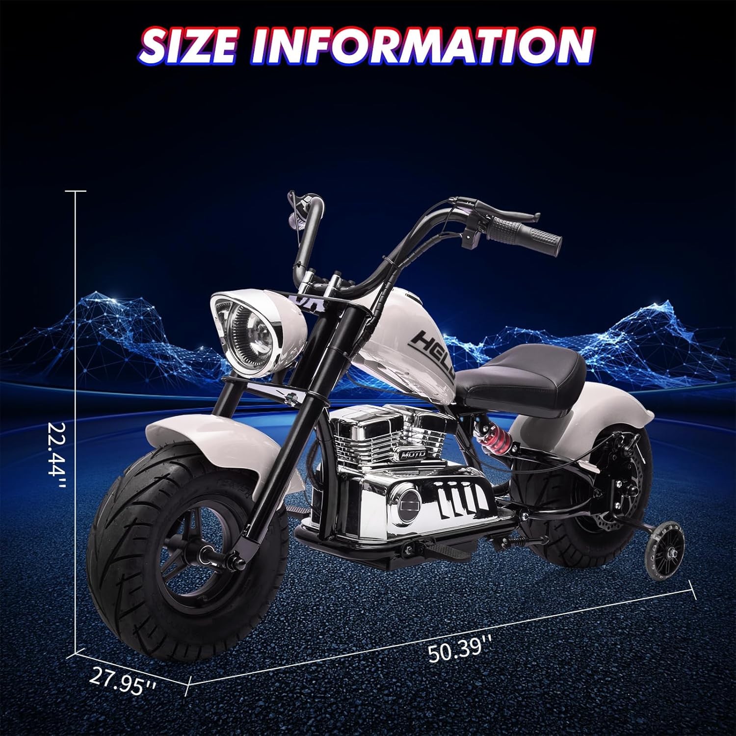 Kids 24V Electric Dirt Bike 16.5 Mph, Powerful Off-Road Motorcycle for Ages
