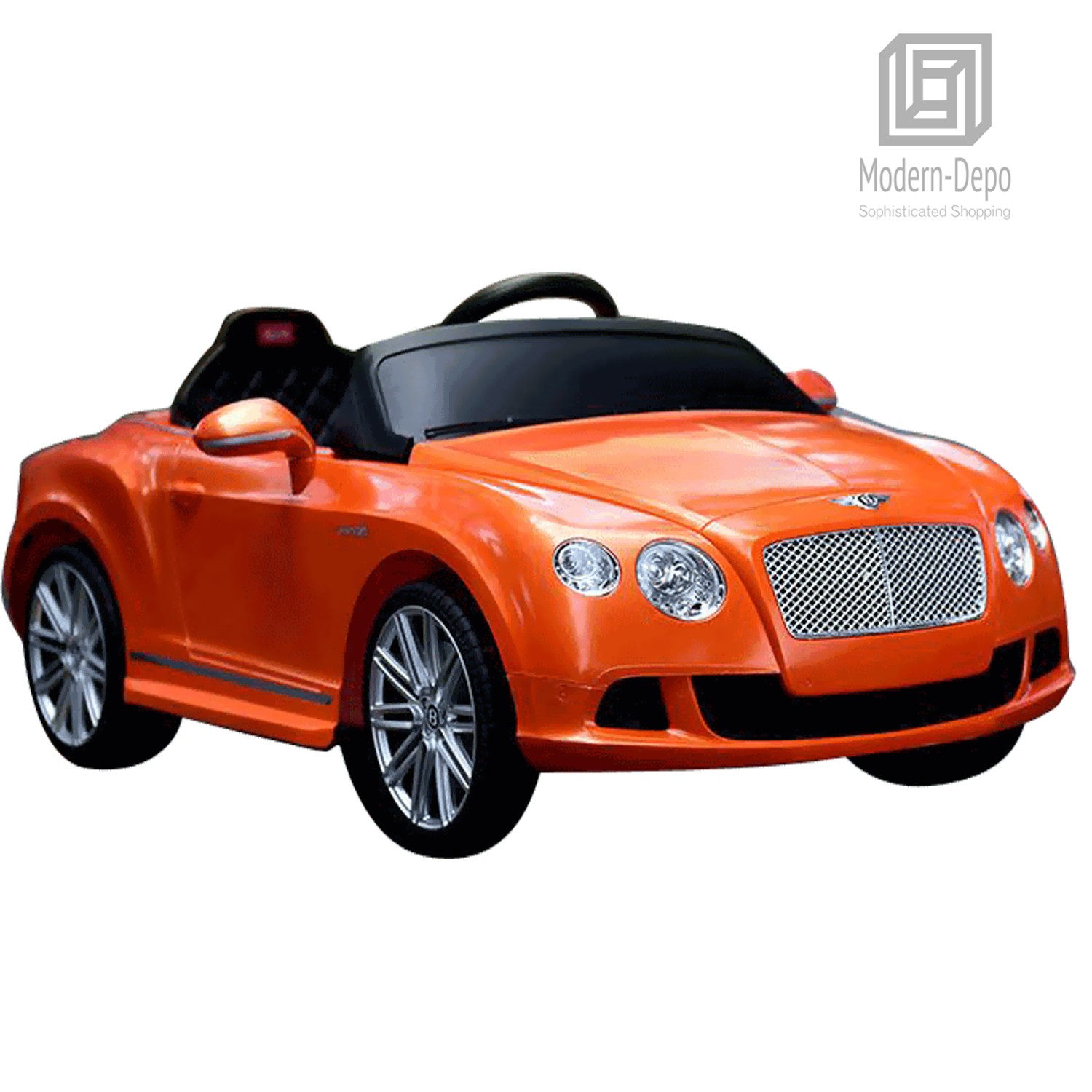 Bentley GTC Kids Ride On Car With Remote Control 12V Battery Orange