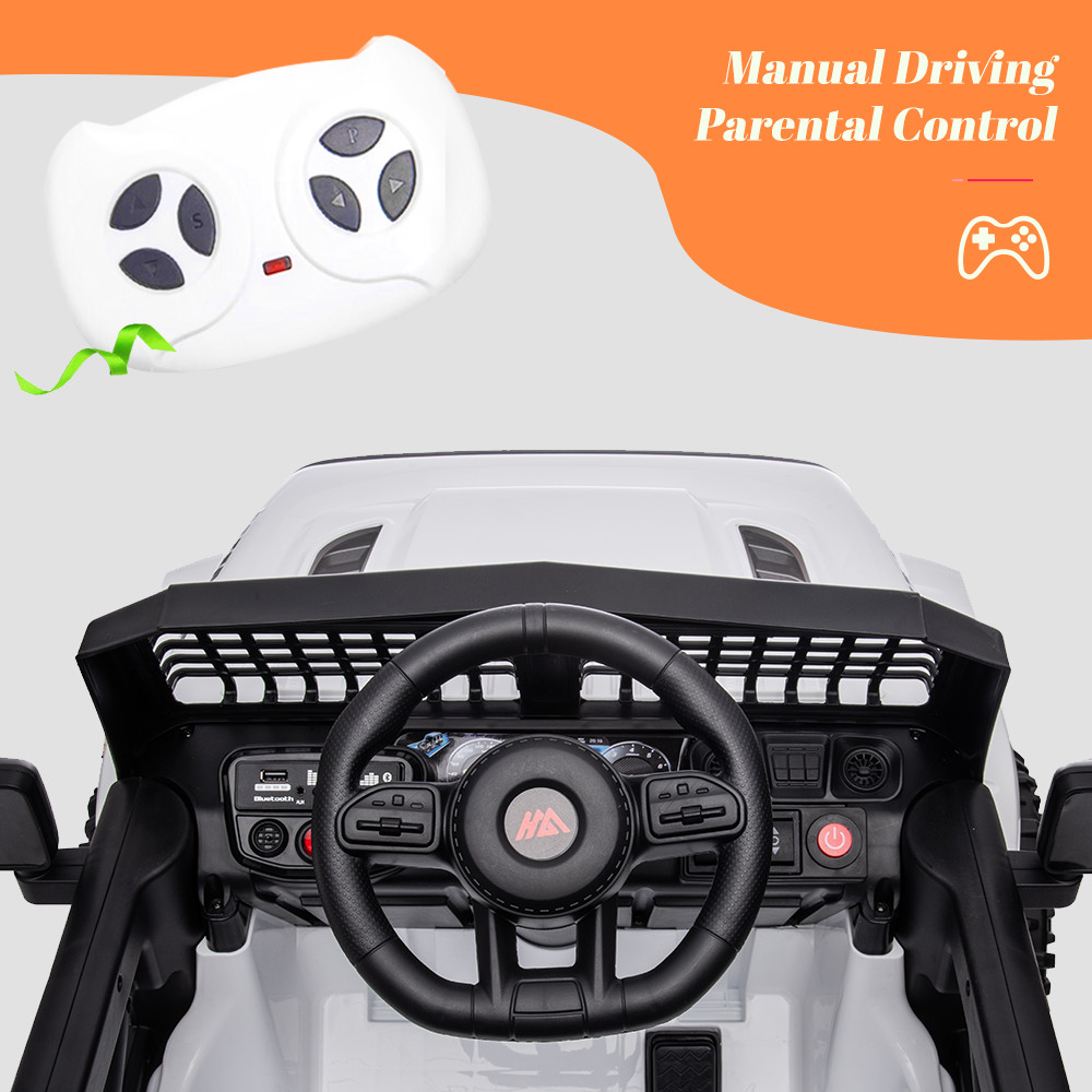 Kids Ride on Car Toy 12V Electric Power Wheels Truck w/Remote Control Bluetooth