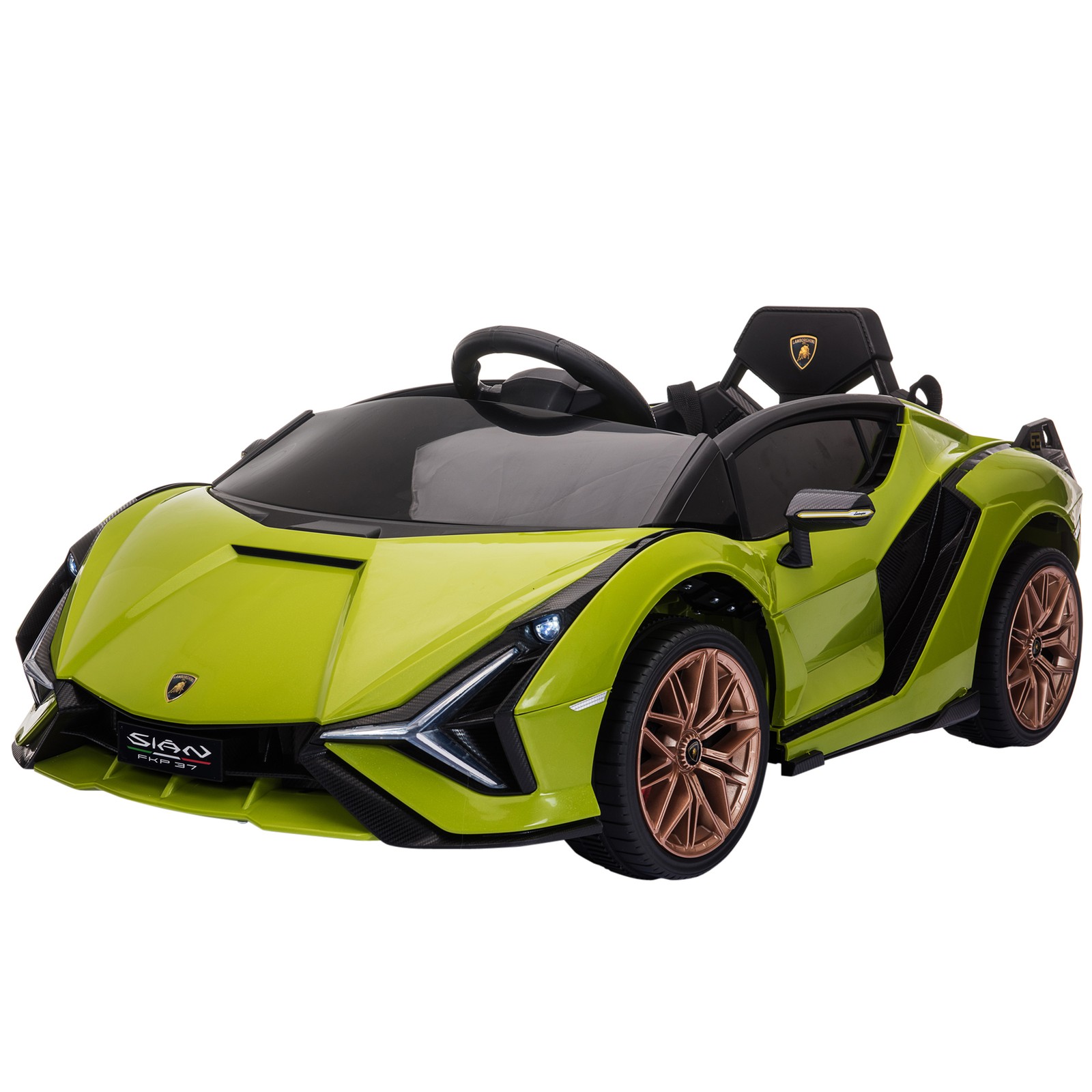 12V Lamborghini SIAN Licensed Electric Car for kids, Black