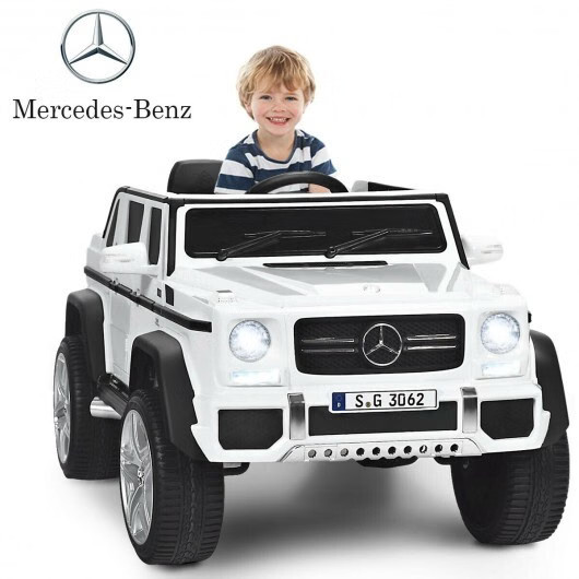 12V Licensed Mercedes-Benz Kids Ride-On Car w/ Remote Control – White