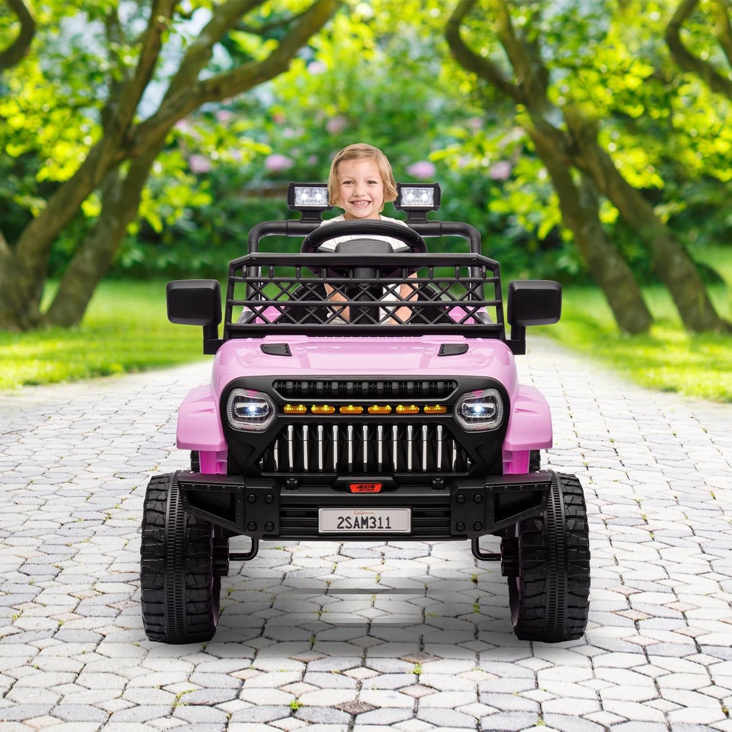 Ride On Car for Kids,Toddlers Truck,4-Wheel Electric Vehicle,Toy for Boys Girls