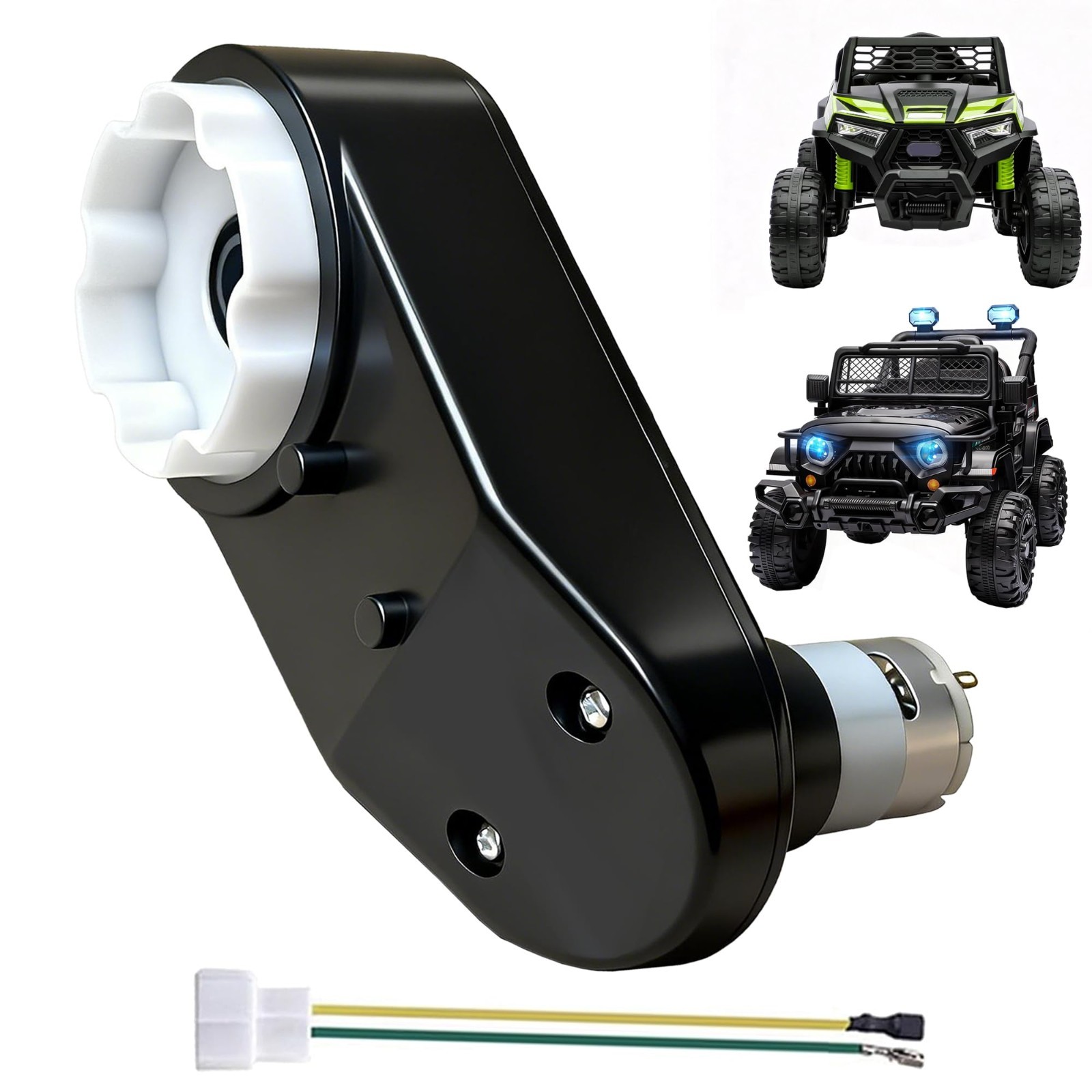 2Pack 12V RS390 Motor Gearbox 16000RPM for Power Wheels Upgrade & Repair Parts,
