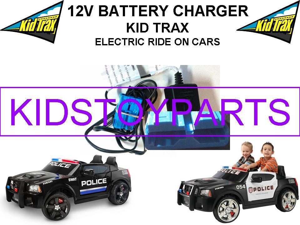 12 Volt Battery Charger / KID TRAX DODGE CHARGER Ride On Toys w/ Blue Connector