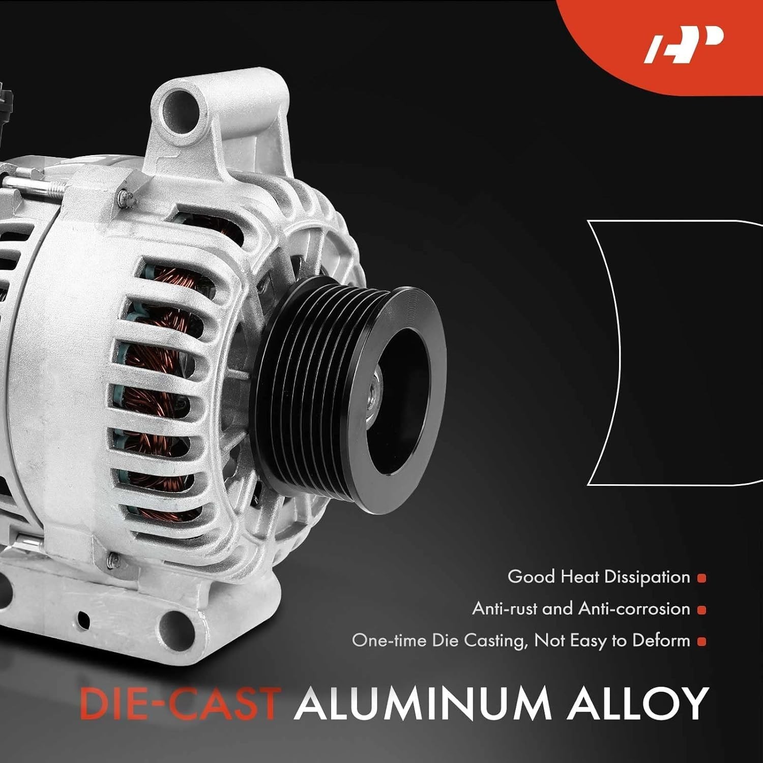A-Premium Alternator Compatible with Ford Models – 1999-2001- For F250 F350 F…