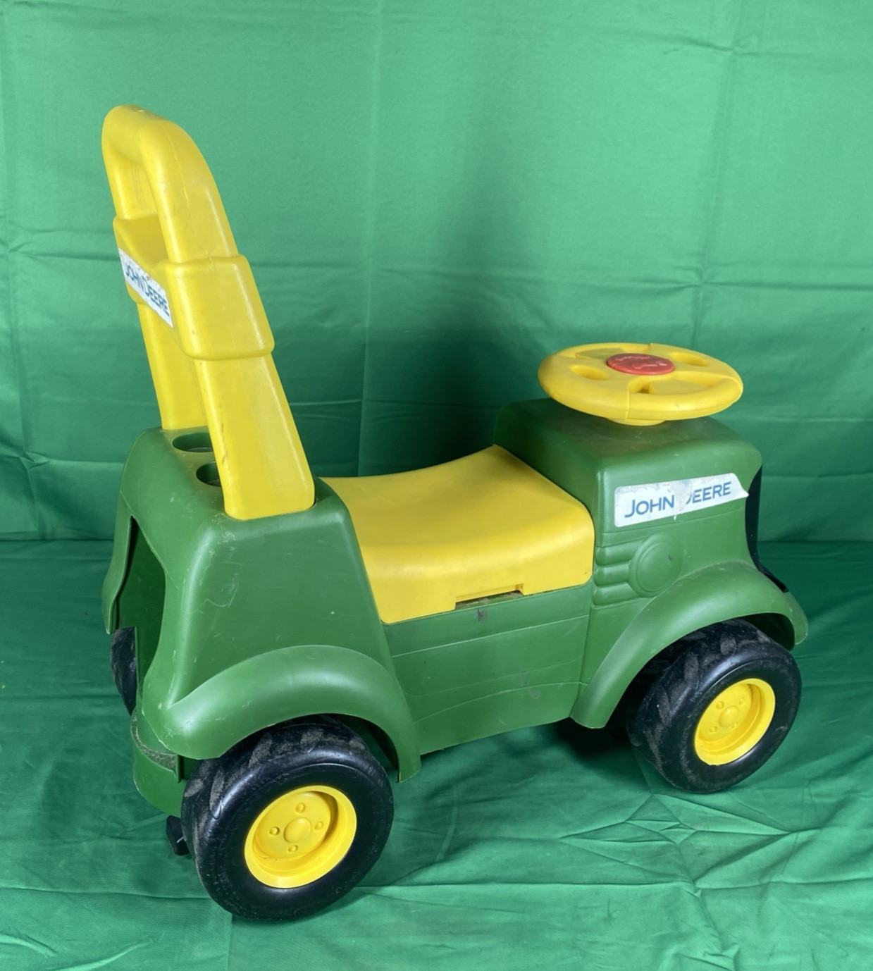 John Deere Kids Ride-On Tractor Push Wheel 3 in 1 Children Riding Toy w Sounds