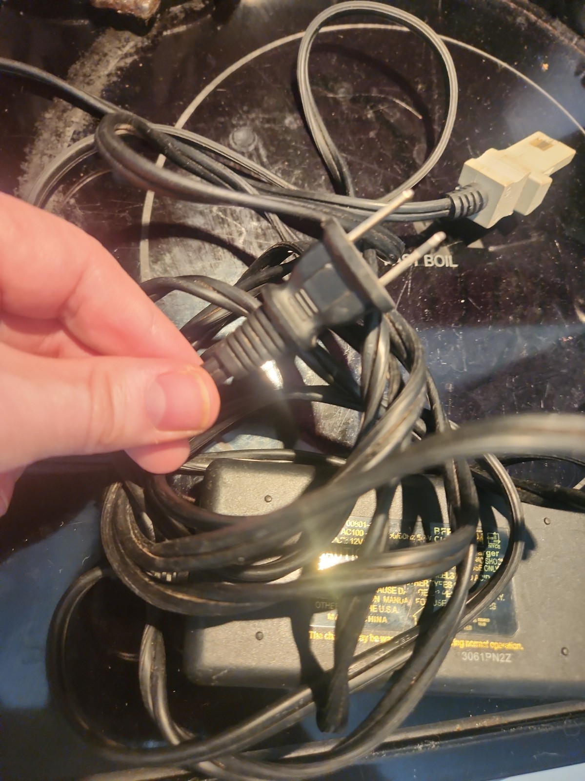 Power Wheels 12V Fisher Battery Charger – Powers On-Untested Midel 00801-1429