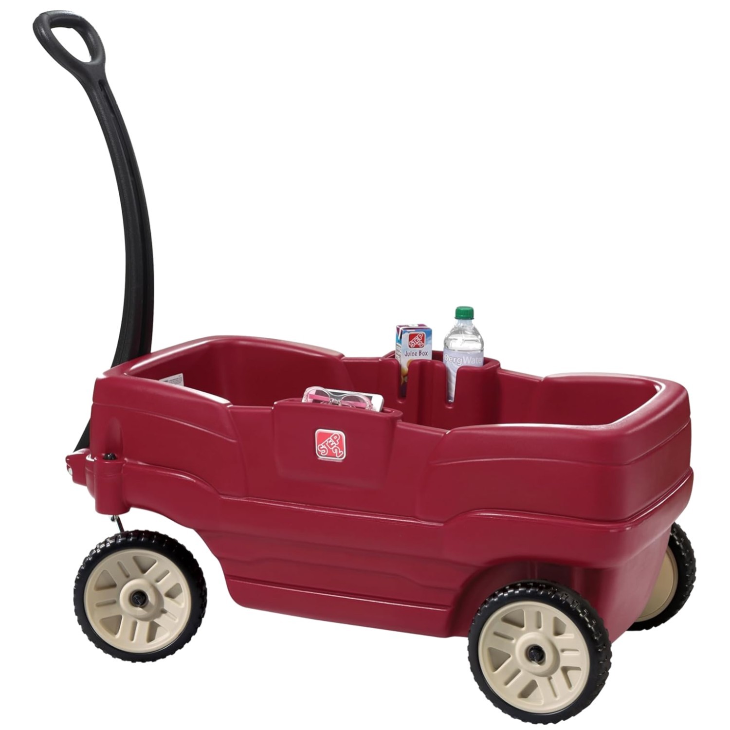 Red Plastic Wagon with Adjustable Seat Belts*-