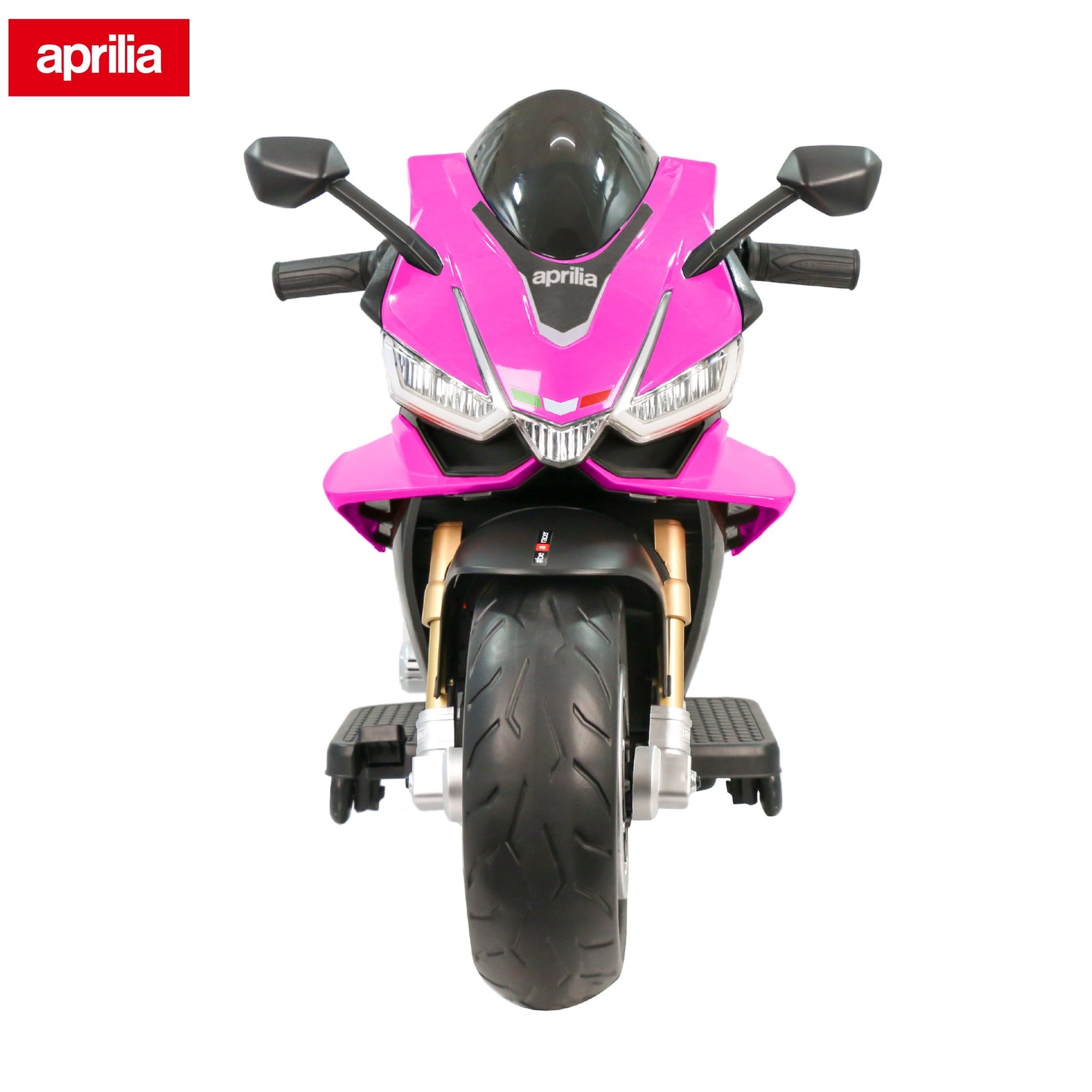 TCARAIWEN 24V Kids Motorcycle Electric Motorbike Aprilia Licensed Ride on Toy W/