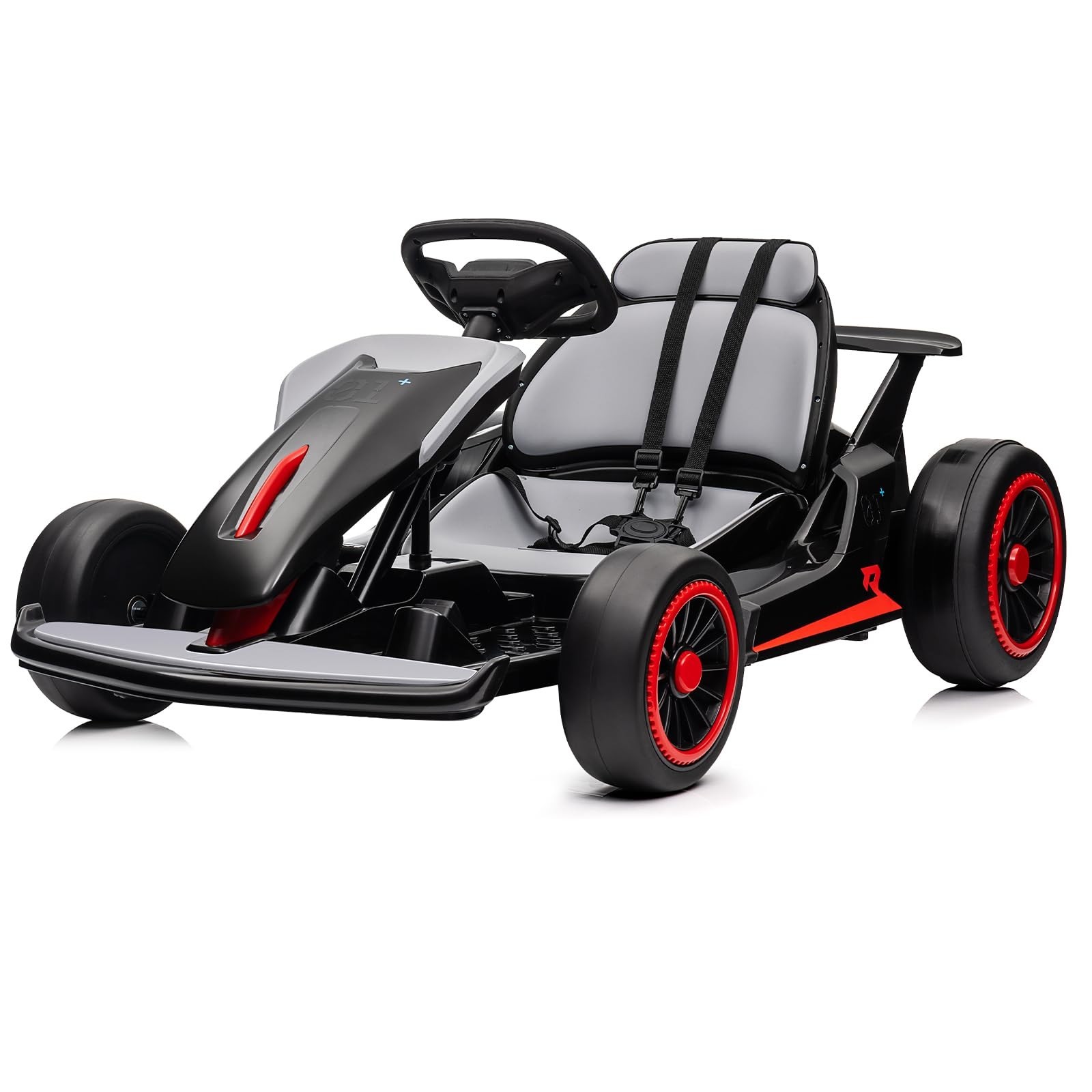 24V Go Kart for Kids Child Electric Drift Go Cart With Music 5-Point Safety Belt
