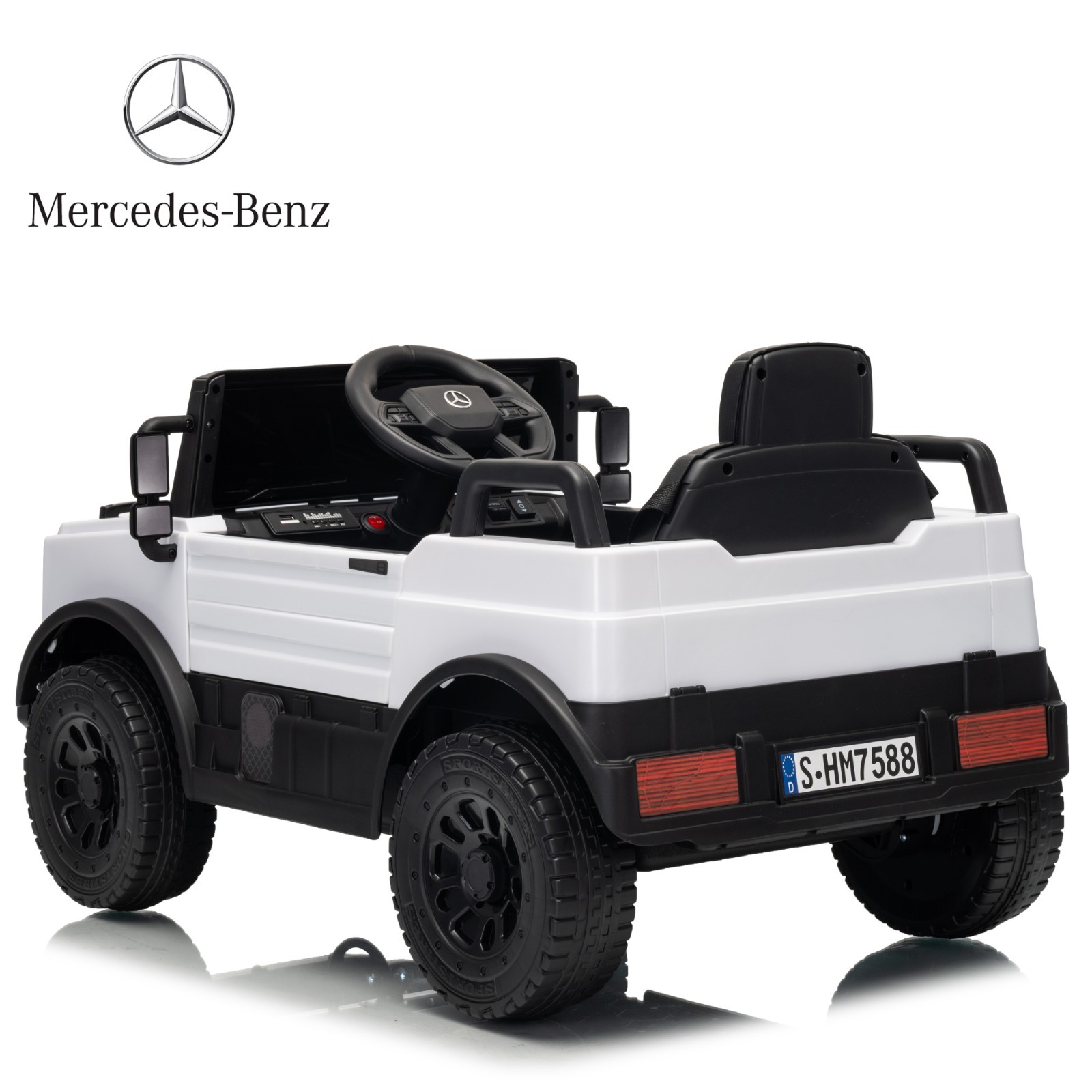 Mercedes Licensed 12V Ride on Toy Electric Car Age for 1-4 w/ Parent Remote MP3