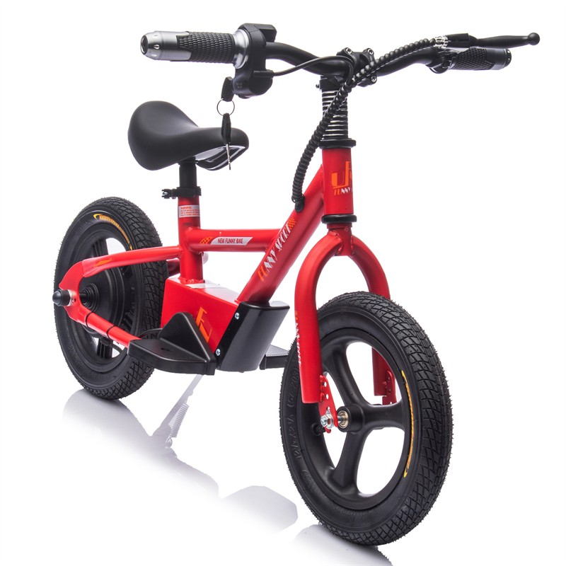 24V Kids Ride On Electric Bike 150W 9.32MPH Inflatable Wheels Bicycle for Kid 3+