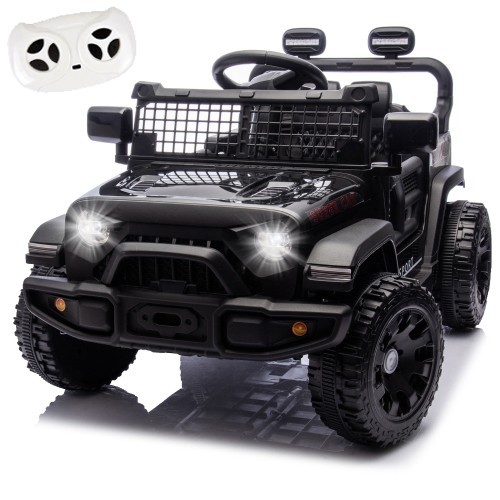 24V Kids Ride on Electric Car w/Remote, Power Wheels Toys for Boys & Girls,Black