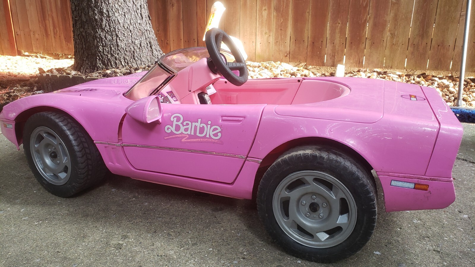 Barbie Corvette 1990 Vintage Power Wheels Pink Original SHIPPED