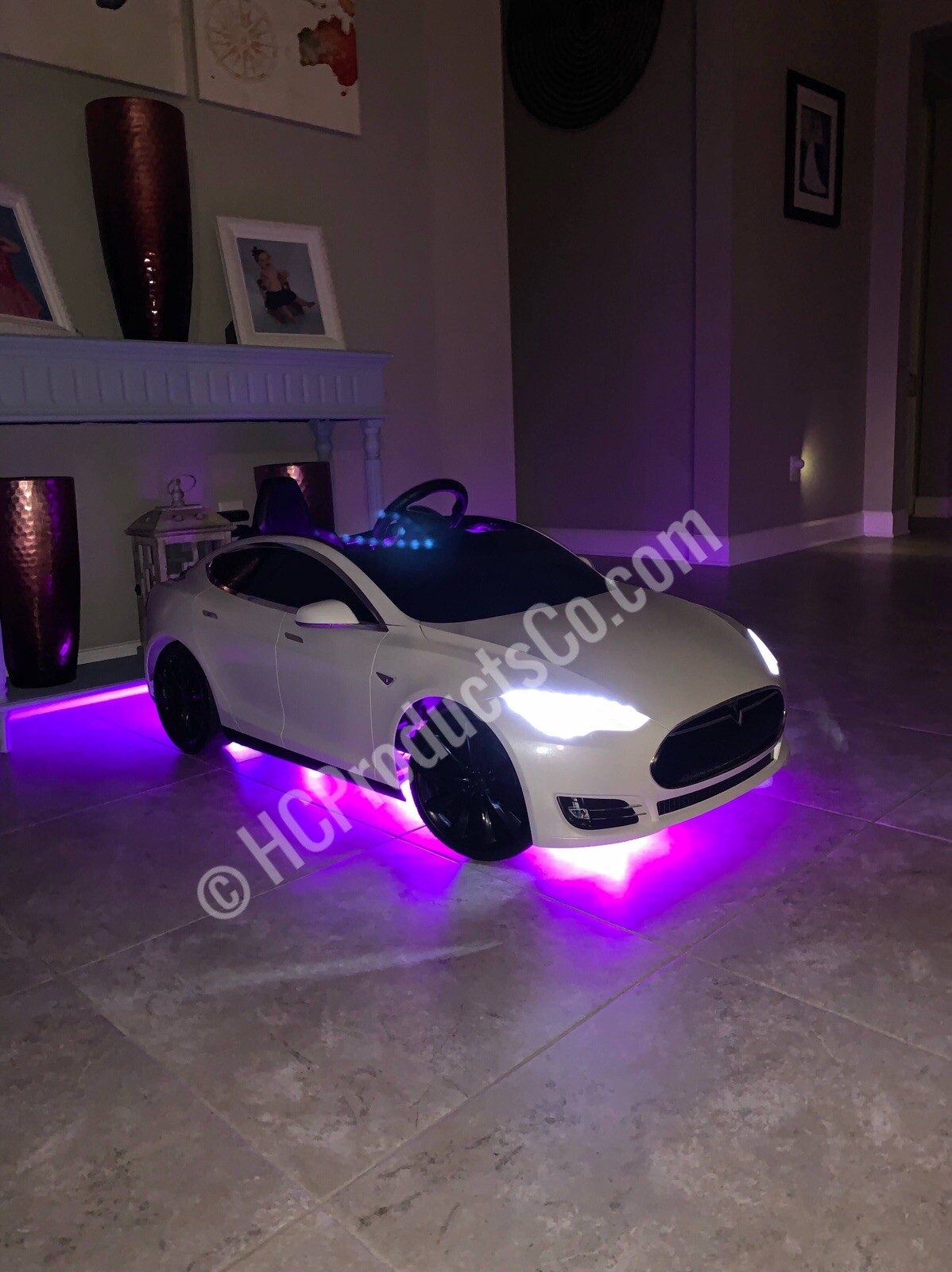 Bluetooth Controlled 20 inch LED Light Kit For Kids Electric Cars