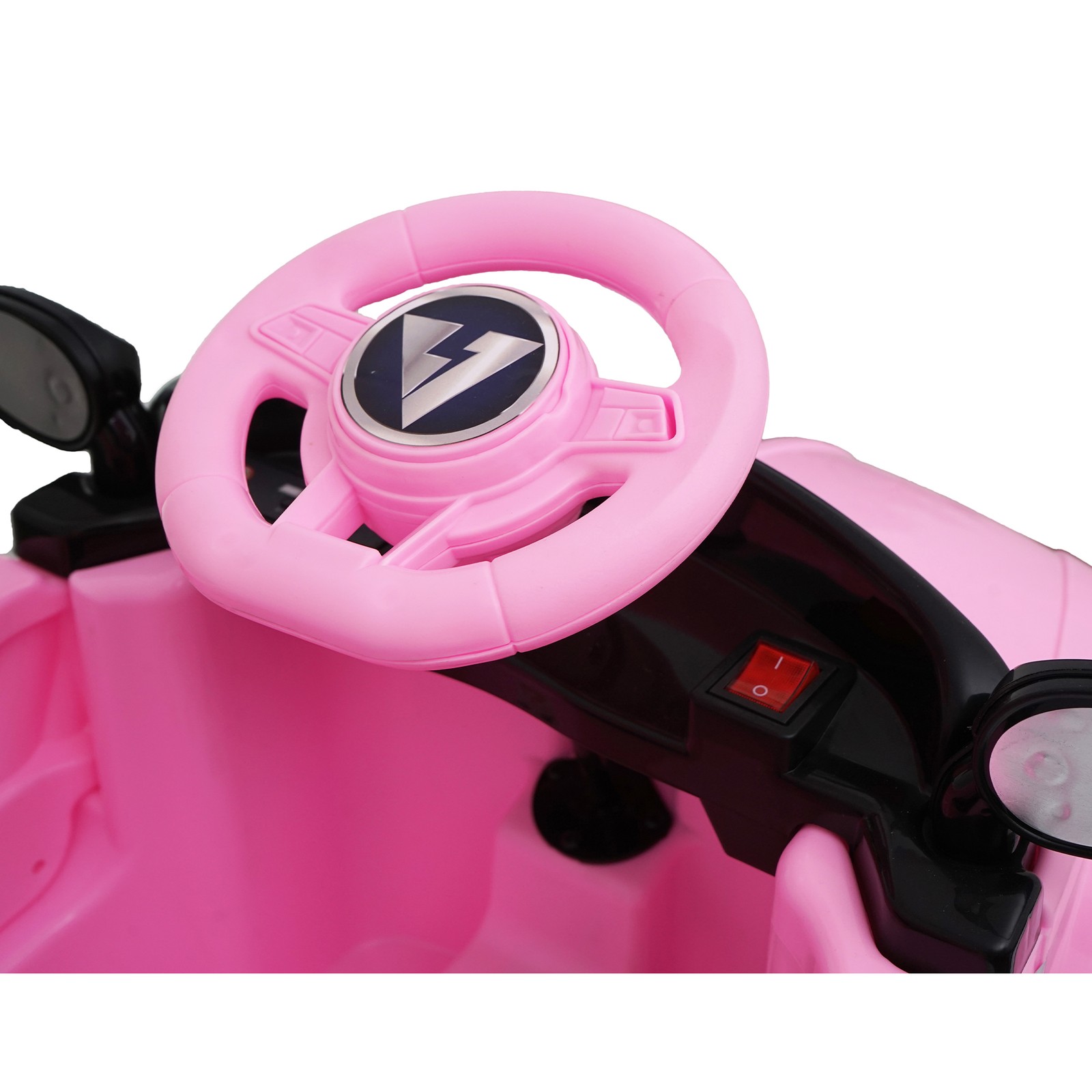12V Kids Ride On Car Wheel LED USB & Bluetooth Suitable for Kids Aged 2-4 Pink