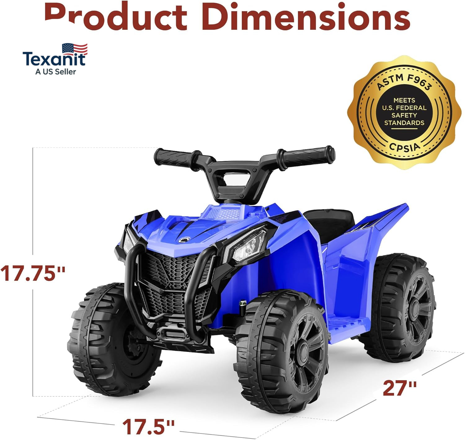 Best Choice Products 6V Kids Ride on Toy, 4-Wheeler Quad ATV Play Car W/ 1.8MPH