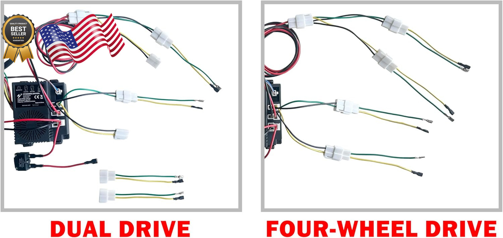 24 Volt DIY Wires Harness Conversion Kit for Kid’s Ride On Toys Car 2.4G Set