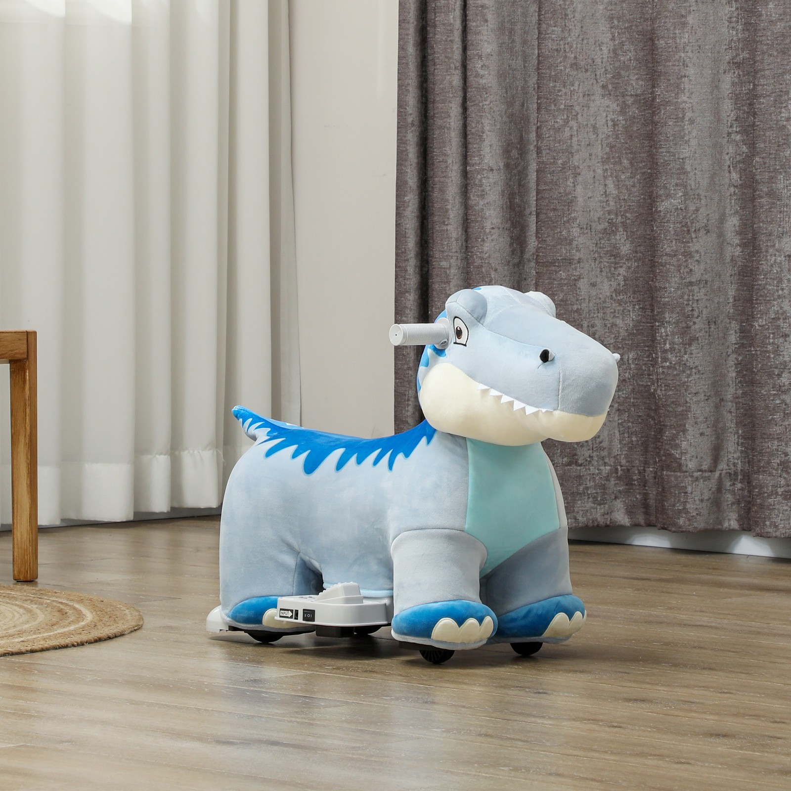 6V Kids Electric Ride on Animal with Music Forward, Blue
