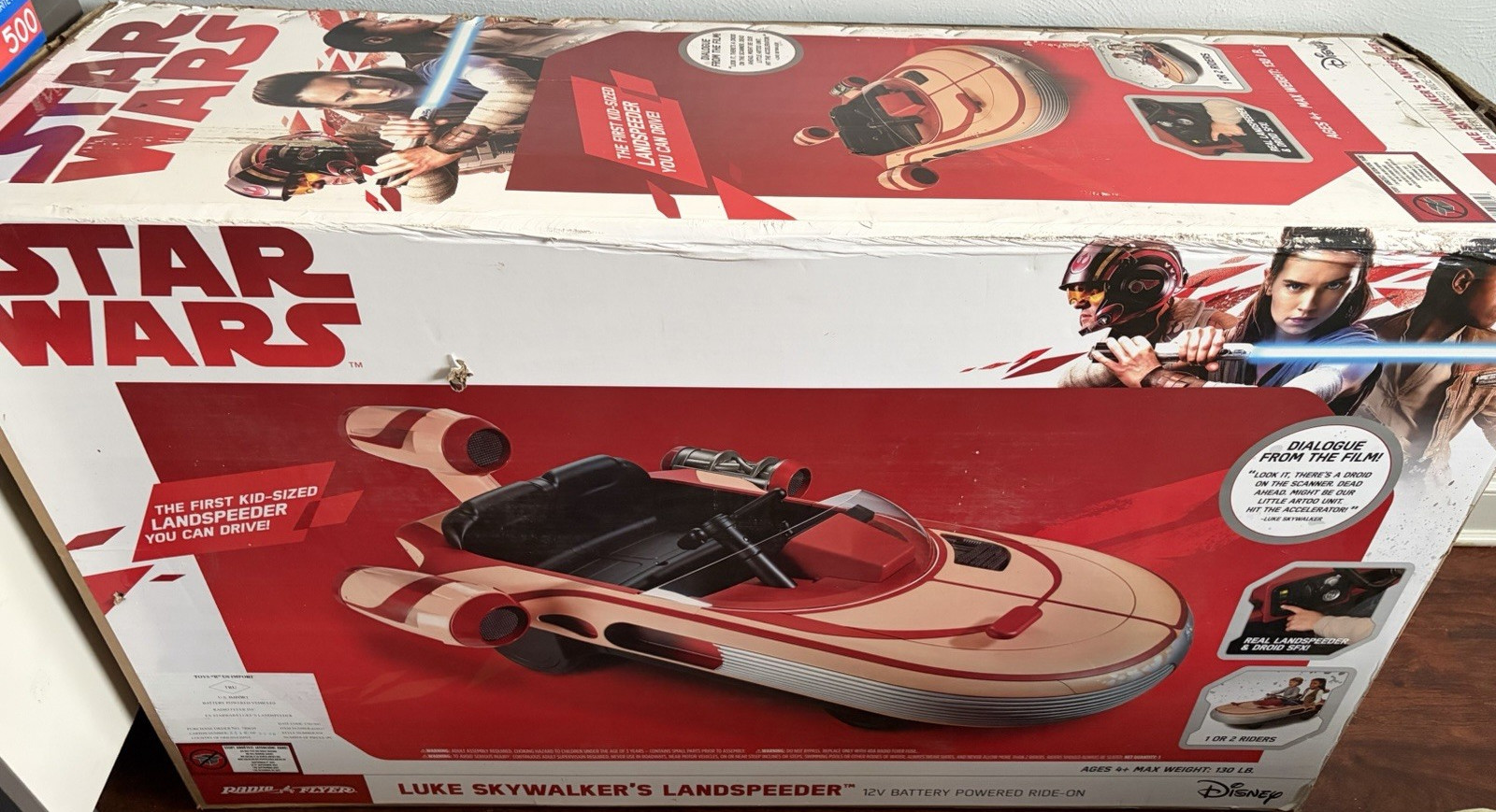 Radio Flyer Star Wars Luke Skywalker’s Landspeeder 12V Battery Ride-On