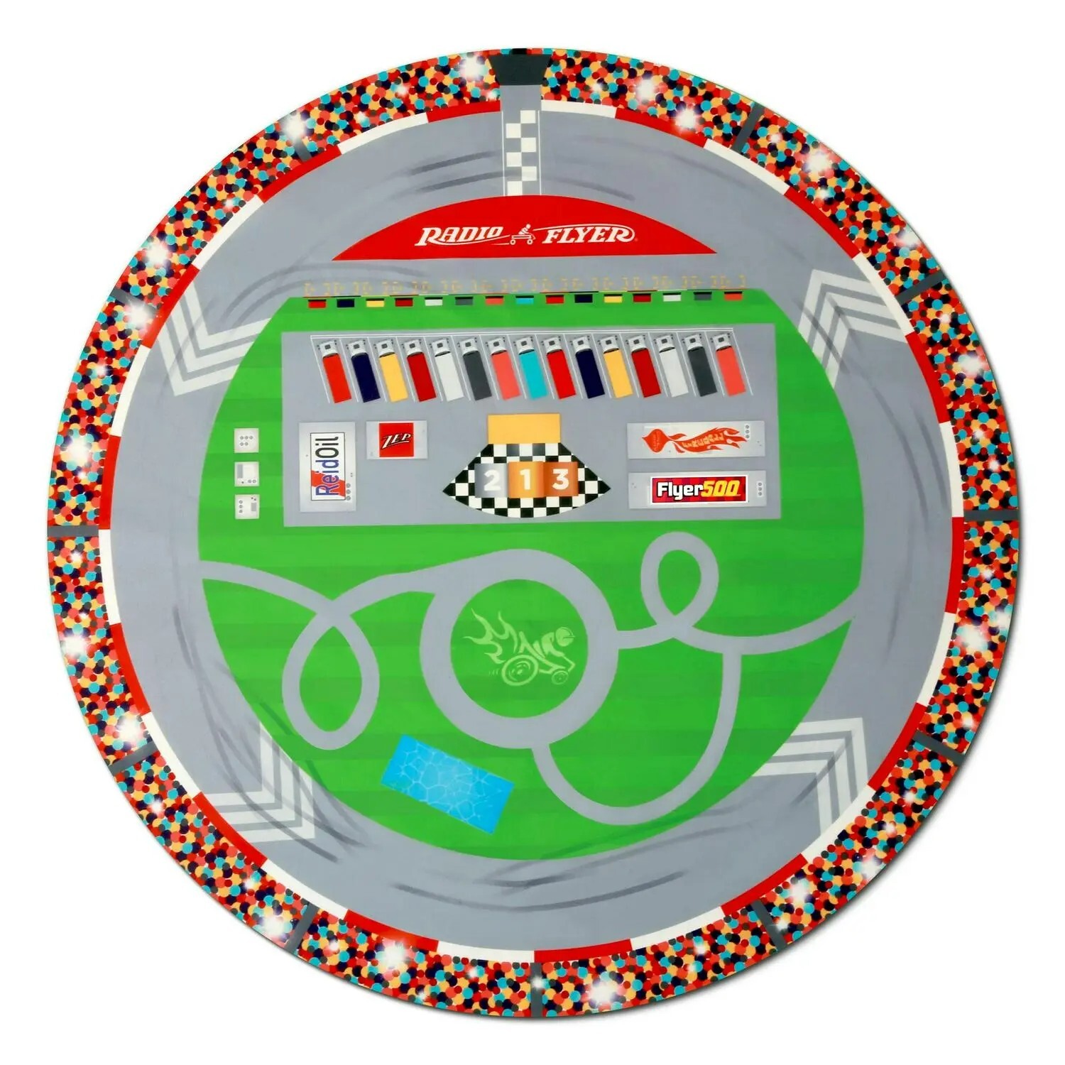 New Radio Flyer Super Speedway 6 Volt Racer Racetrack Model 926 Playmat