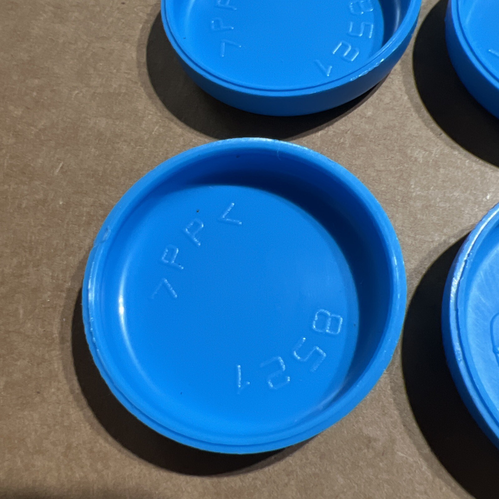 Peg Perego Thomas the Train Ride-On Replacement Part~BLUE WHEEL CAP COVERS (X6)