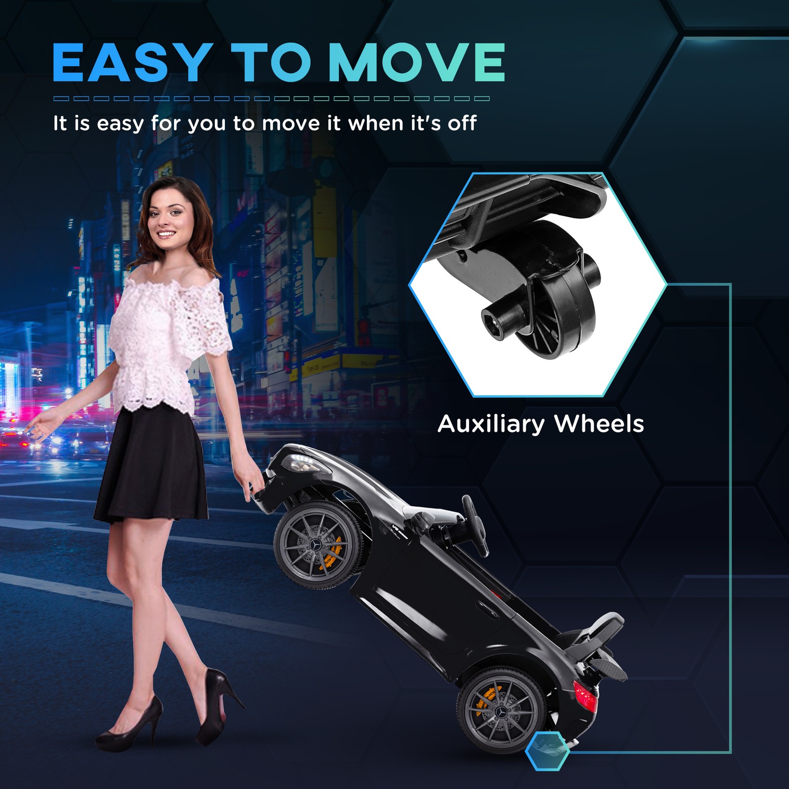 12V Battery Kids Ride on Electric Car with Remote Control Soft Start Outdoor Toy