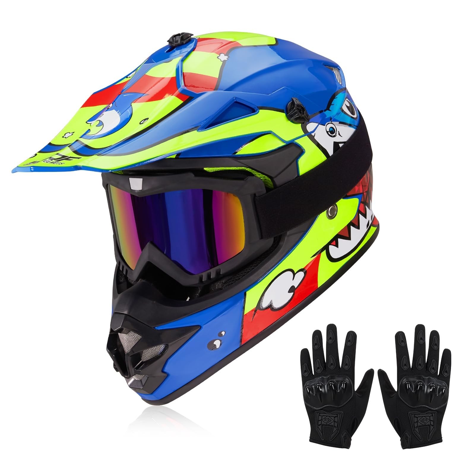 Youth Kids Dirt Bike Helmets Motocross Offroad ATV BMX MX Dirtbike Motorcycle…