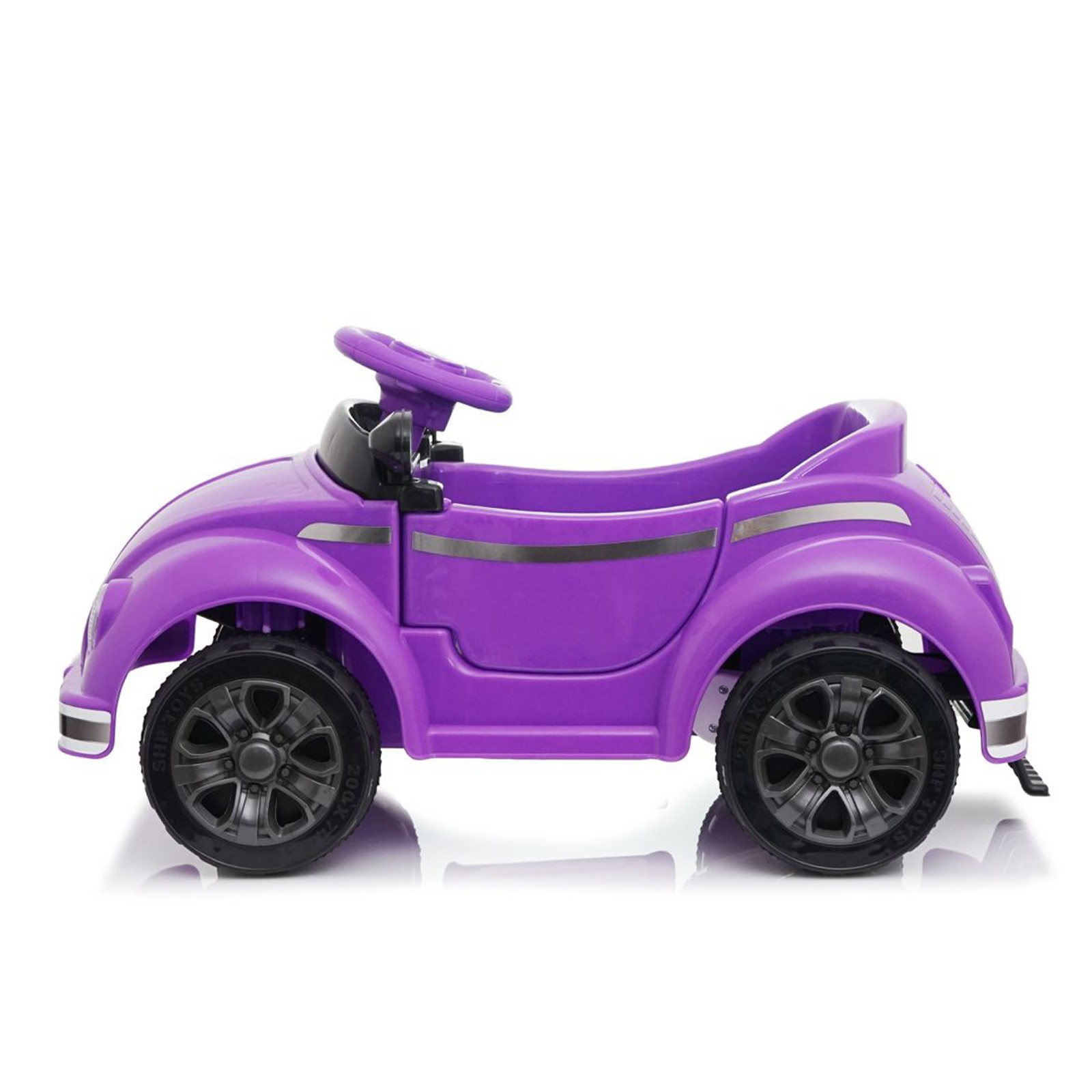 12V Kids Ride On Car Wheel LED USB & Bluetooth Suitable for Kids Aged 2-4 Purple