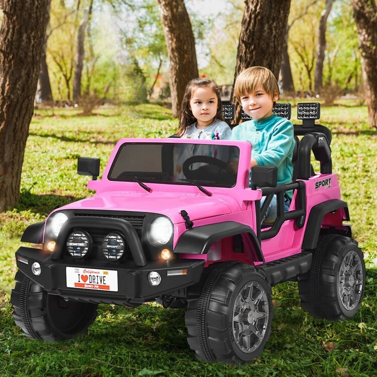 12V Battery Rechargeable Kids Ride on Car Truck w/Remote Control & Storage Room