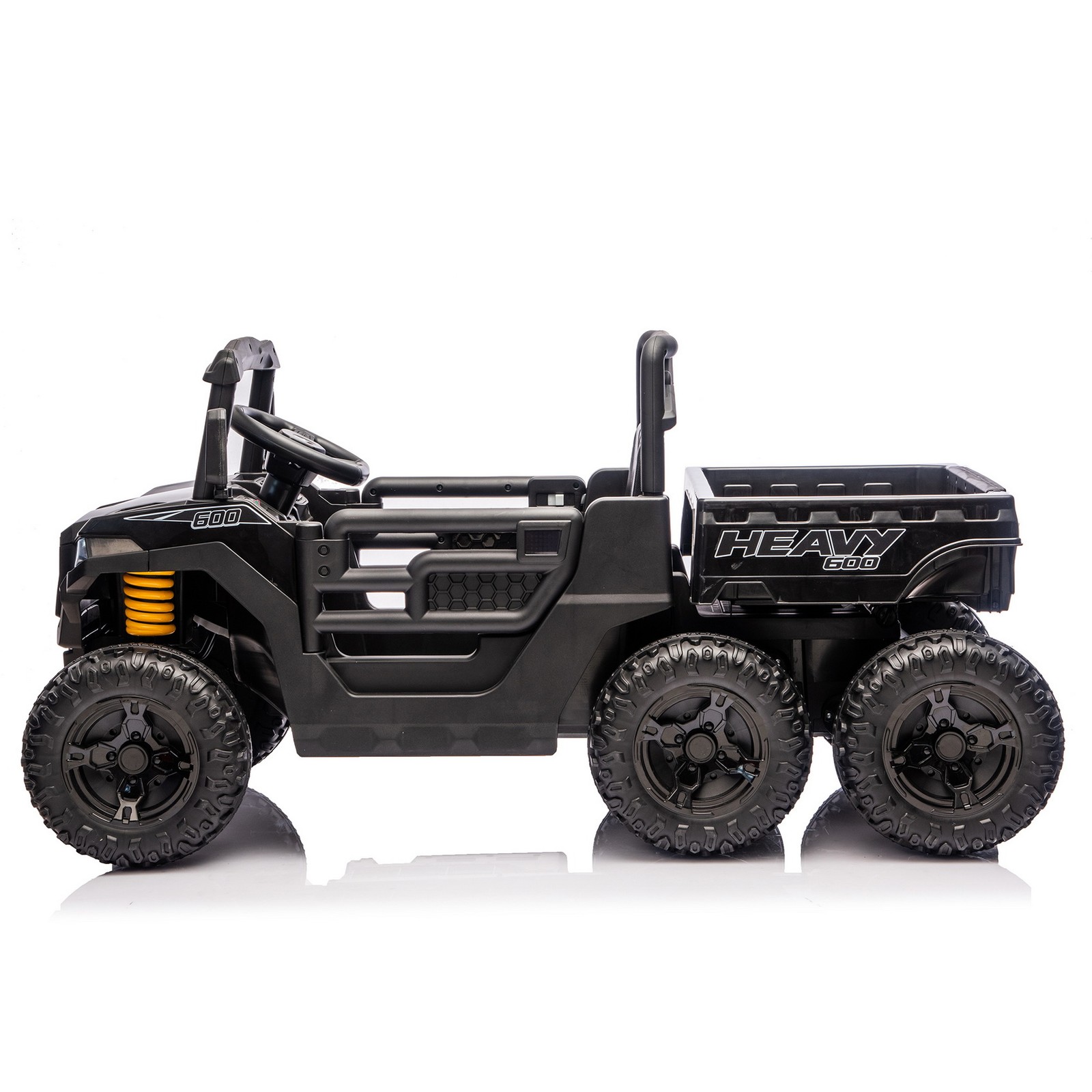 24V 400W 6-Wheel Kids Ride On Dump Truck Toy Car 4WD Parents Control LED Music