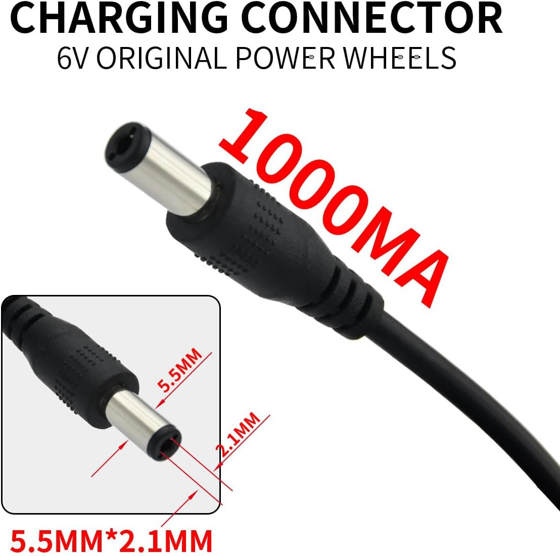 6V Battery Charger for Ride on Toys Car,6V Battery Charger for Kidzone, Flybar B