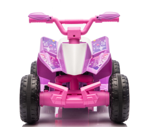 🚜6V Kids Ride-On ATV 4-Wheeler Quad w/ Headlights Music Storage 3-6yrs ASTM🚀