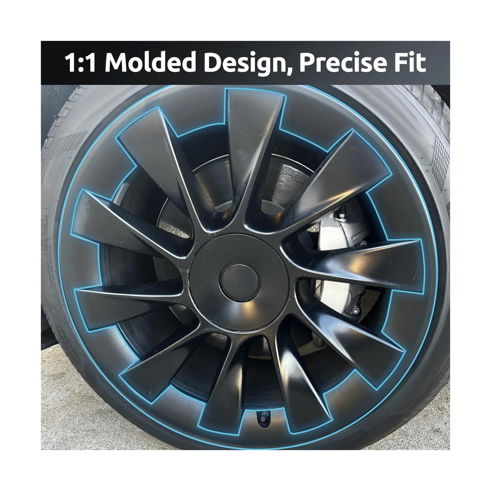 Wheel Rim Protector for Tesla Model Y 20 Inch Induction Wheels All-in-one Car…