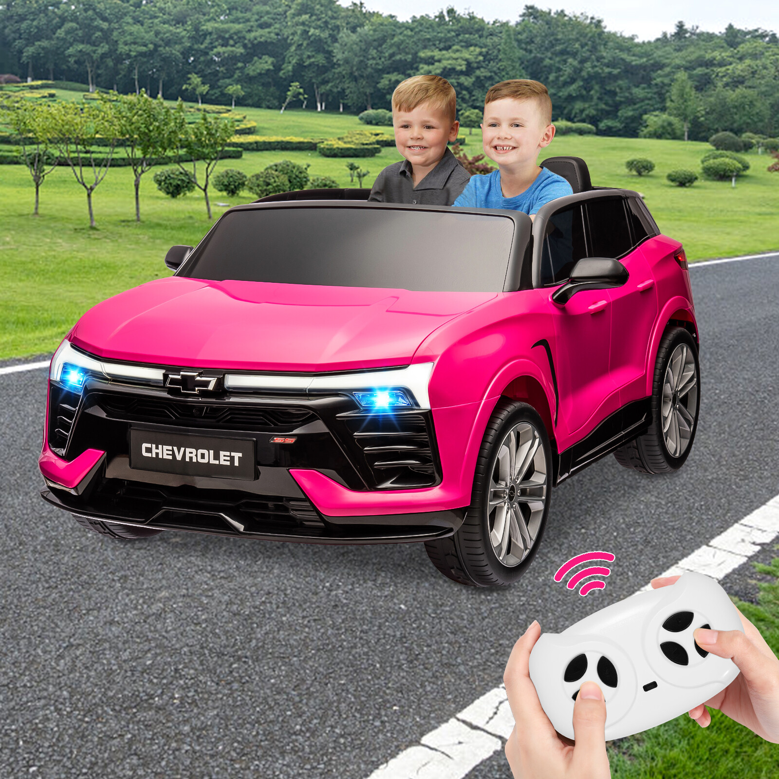 2 Seater Ride On Toy, 24V Ride On Car for Toddler 3-8 With Parent Remote Control