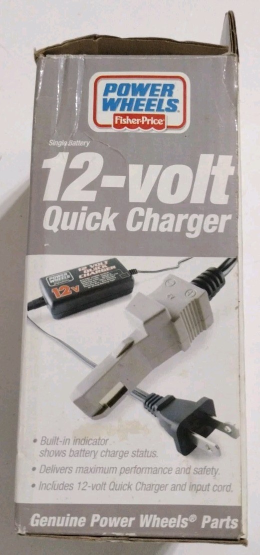 Fisher Price Power Wheel 12-Volt Battery Quick Charger 12V 2.5A New Open Box