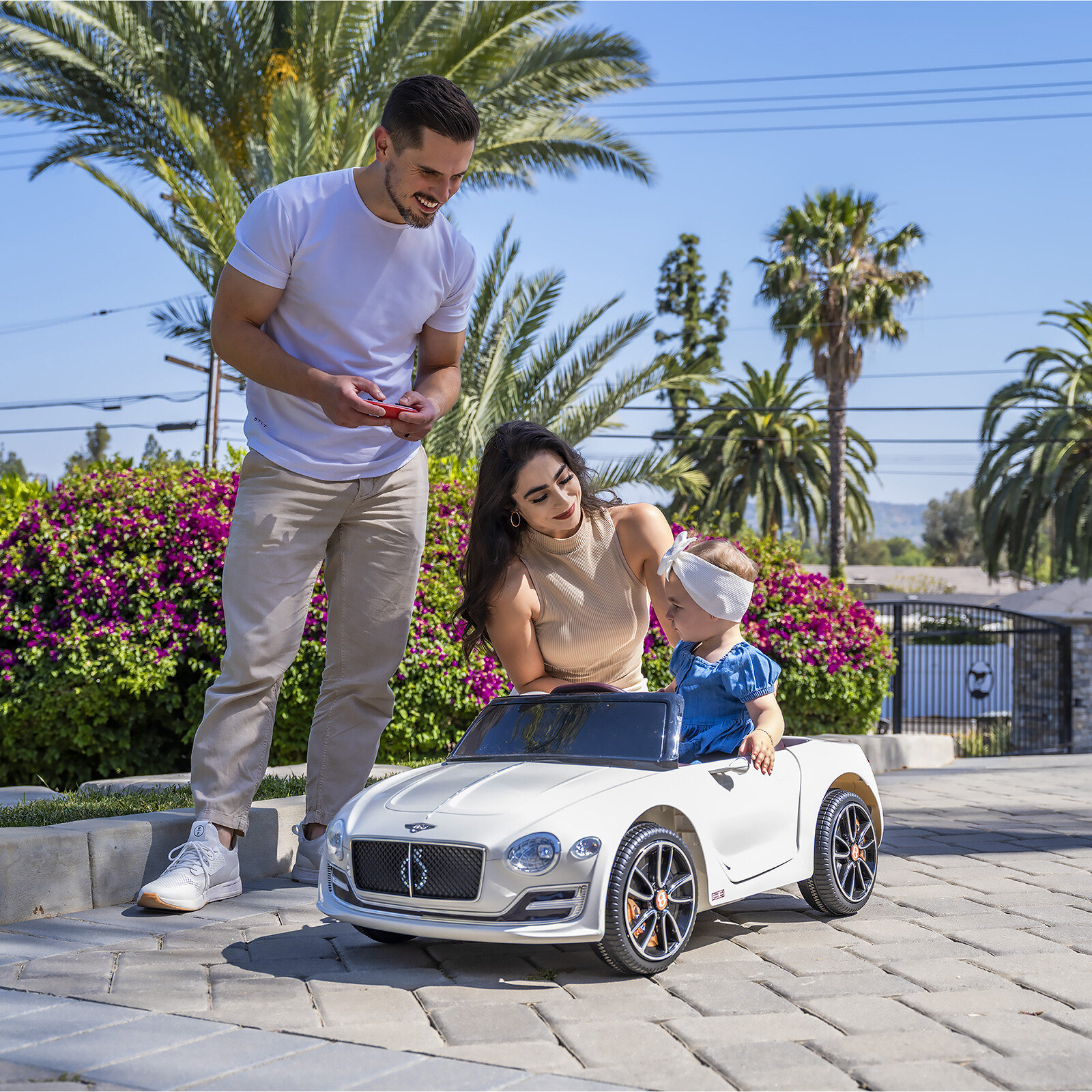 12V Licensed Bentley Style Kids Ride On Car Electric Toy w/ LED Remote Control
