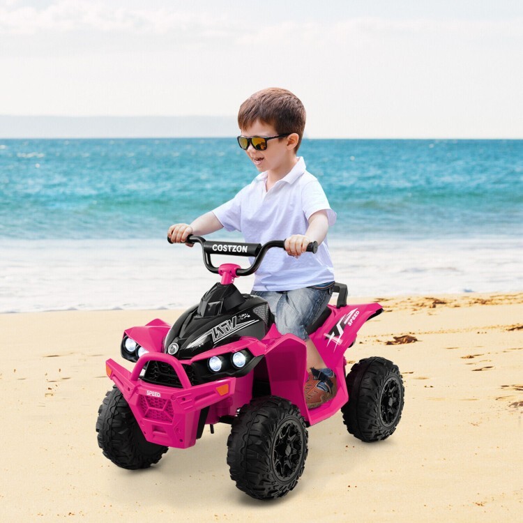 12V Battery Powered Ride on ATV Electric 4-Wheeler Driving Children Car Toy Kids