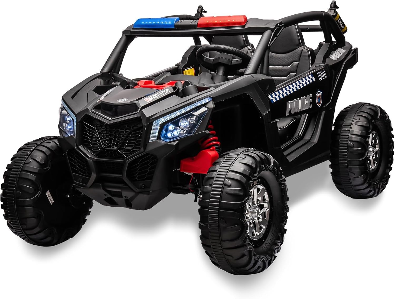 24V 2-Seater 4WD Kids Truck 300W Power with Remote, Spring Suspension Multicolor