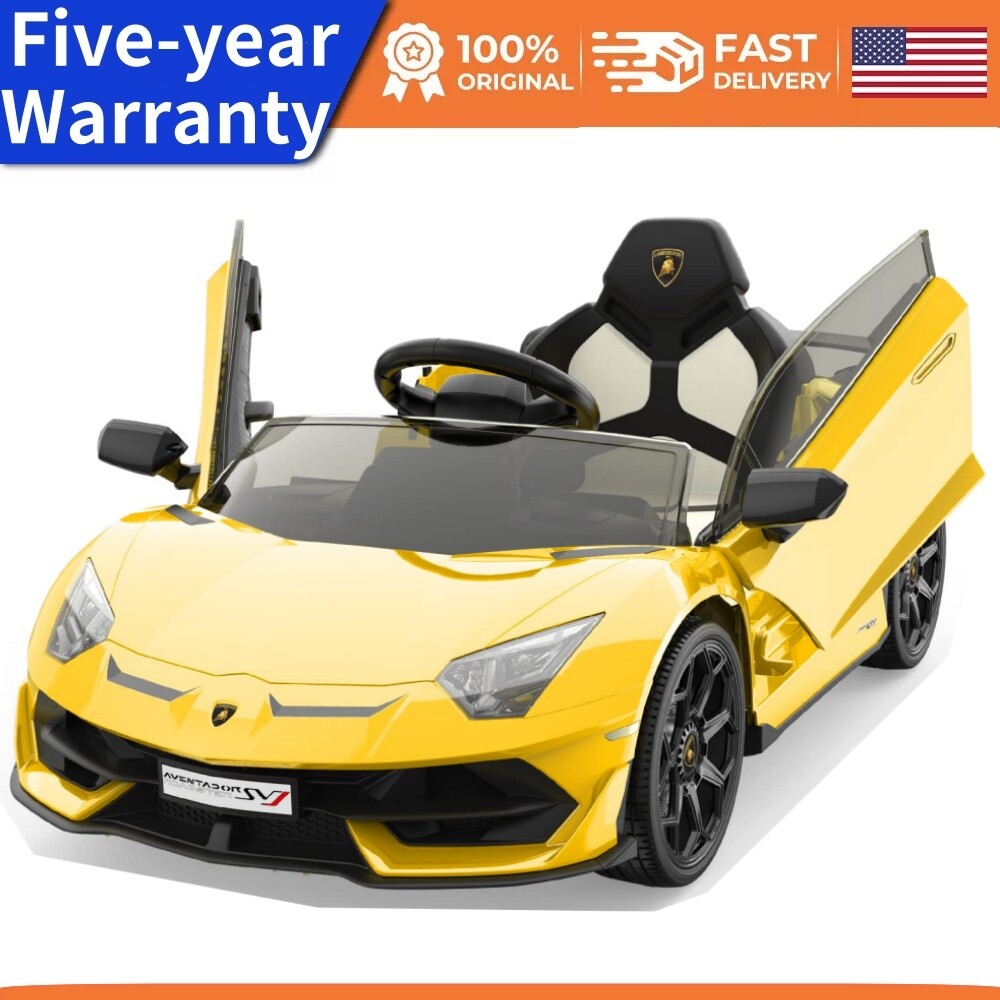 🍒Ride on Car for Kids 12V Licensed Lamborghini Electric Vehicles Battery Powere
