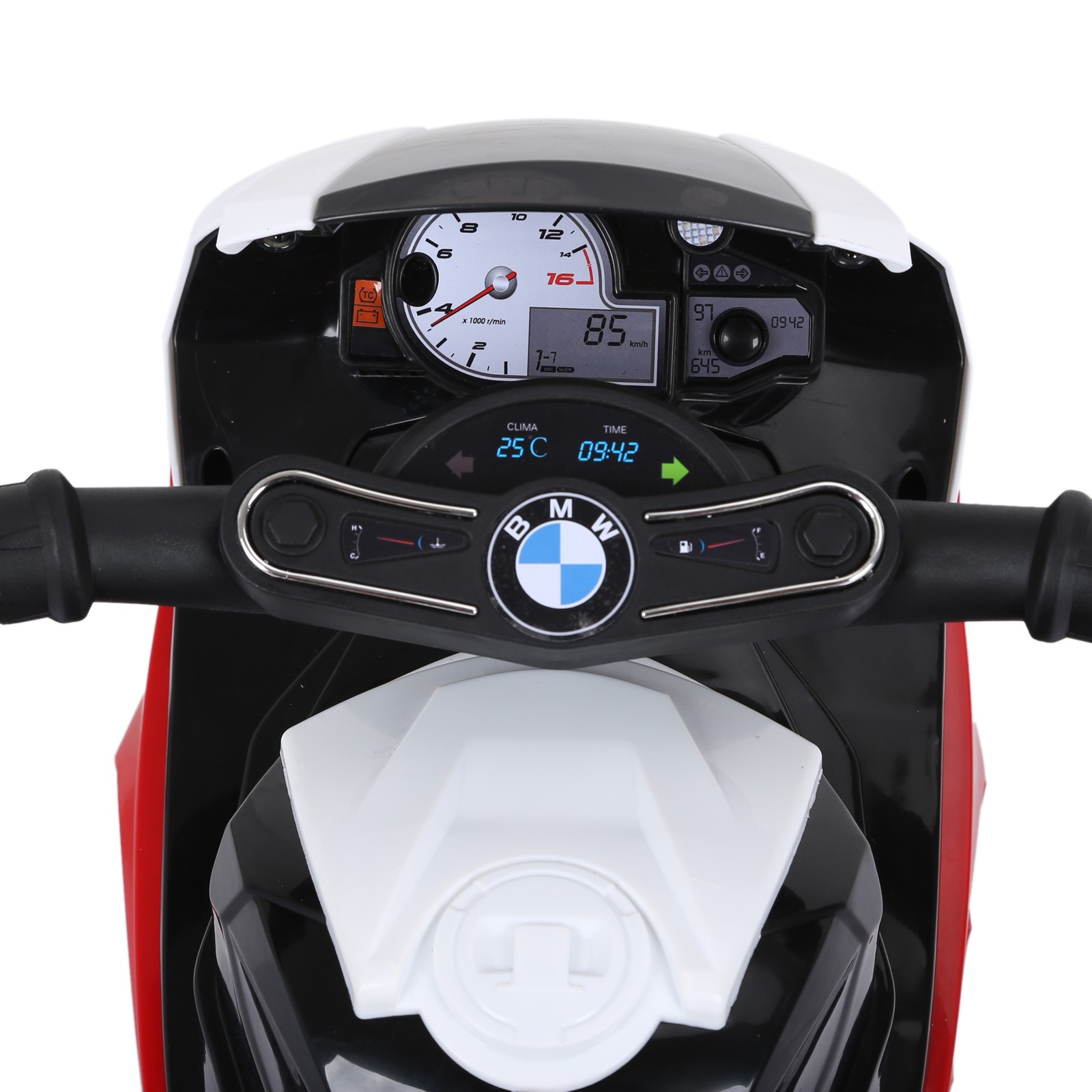 6V Kids Motorcycle Licensed BMW with Headlight, Music, Red