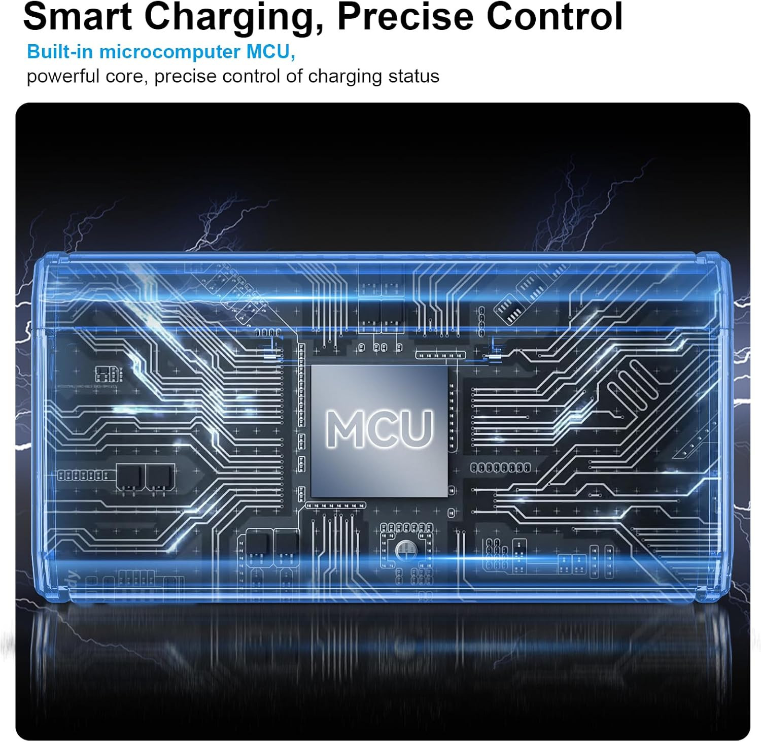 Enduro Battery Charger with Smart Power Indicator and Side Charging