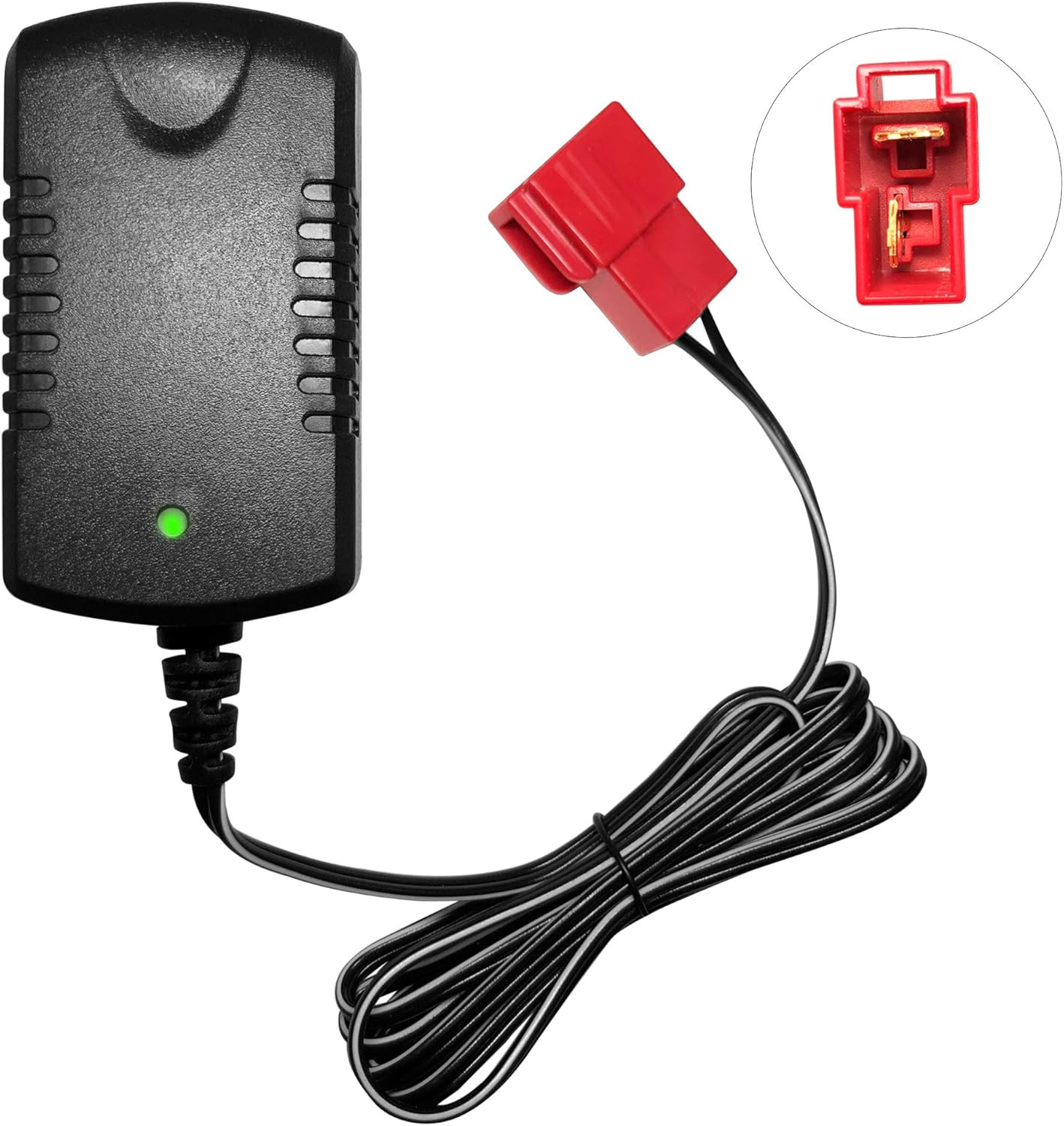 6V Kids Ride On Car Charger for 6 Volt Battery, 7v800ma BMX red