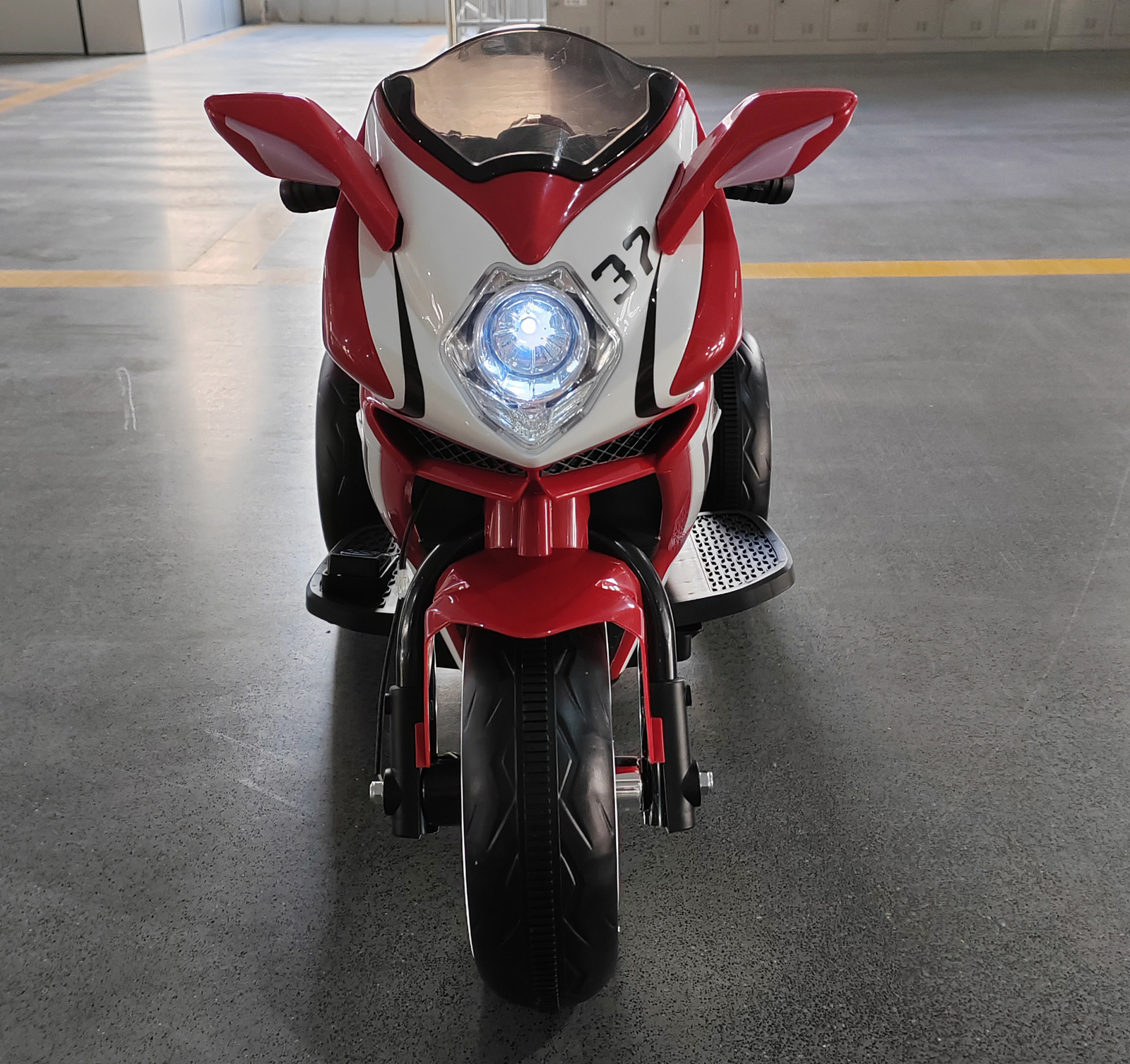 Plastic Red 6V Children Electric Motorcycle/Children Toy Motorcycle