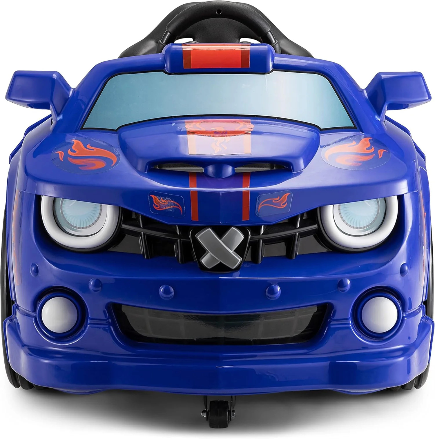 Kid Trax Blue Dizzy Racers 6V Ride-On Car with 360 Spin for Ages 2-5