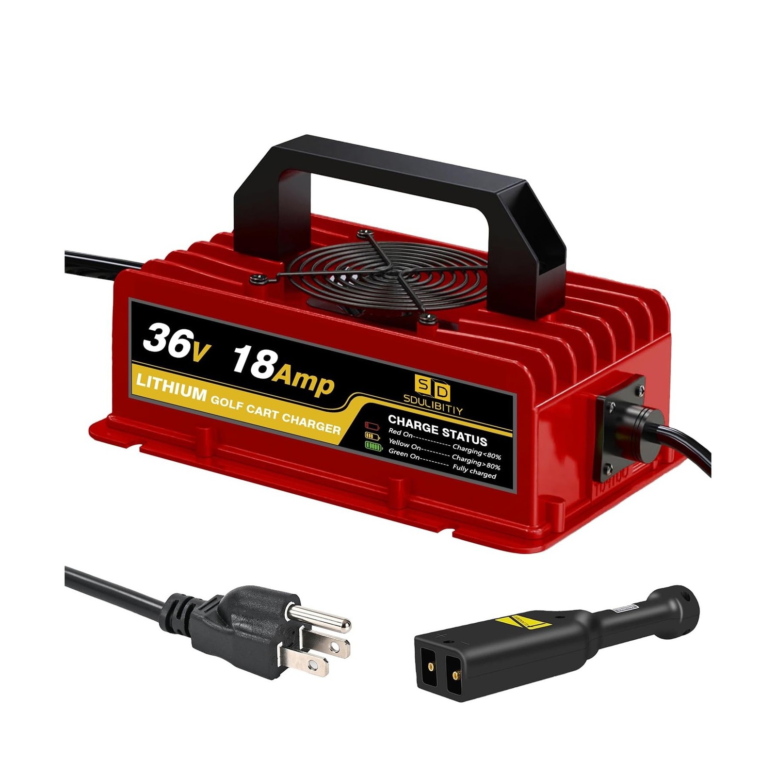 36V 18AMP Volt Golf Cart Charger, EZGO TXT Lithium Golf Cart Battery Charger